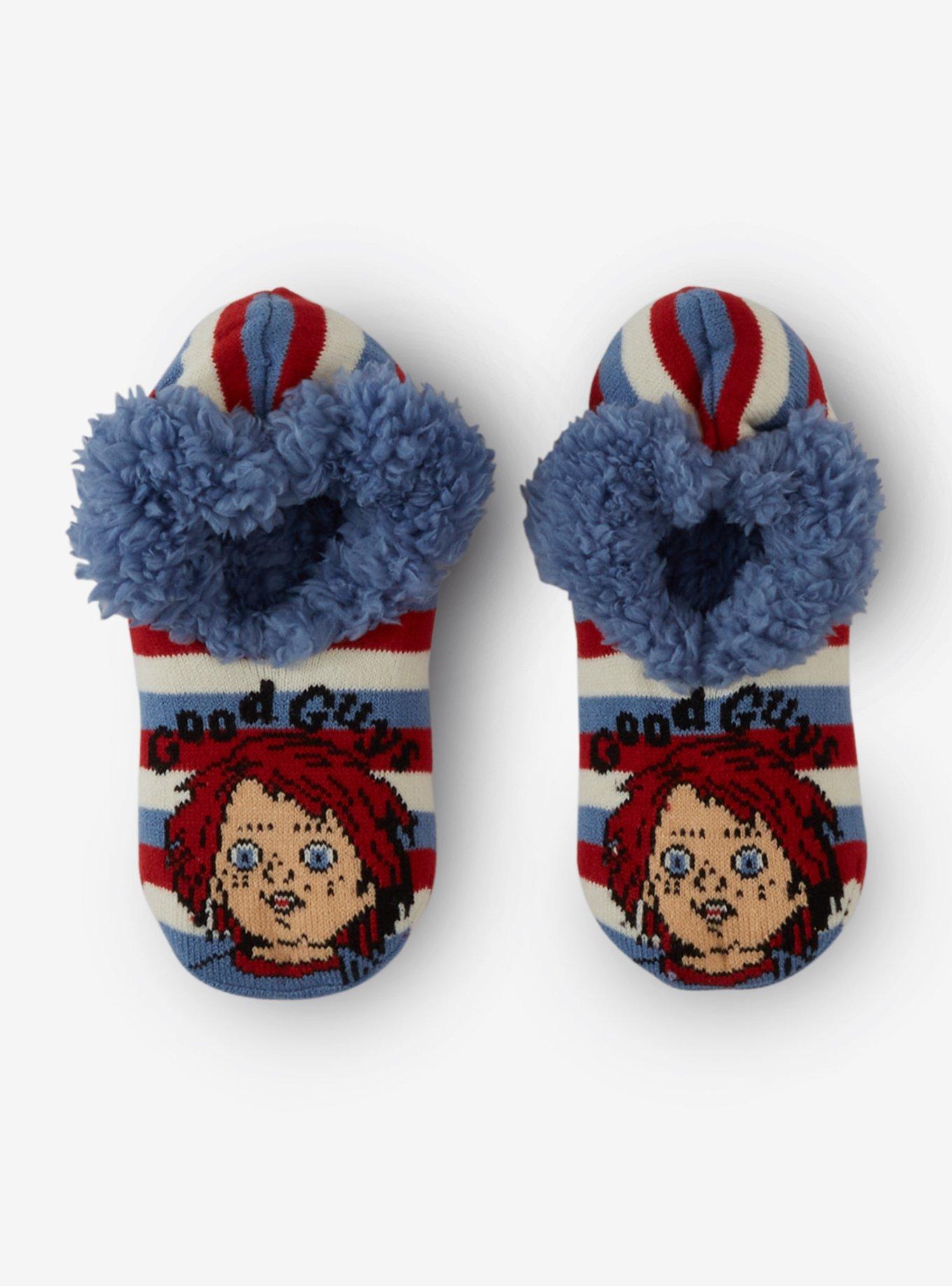 Chucky Good Guys Stripe Cozy Slippers, , hi-res
