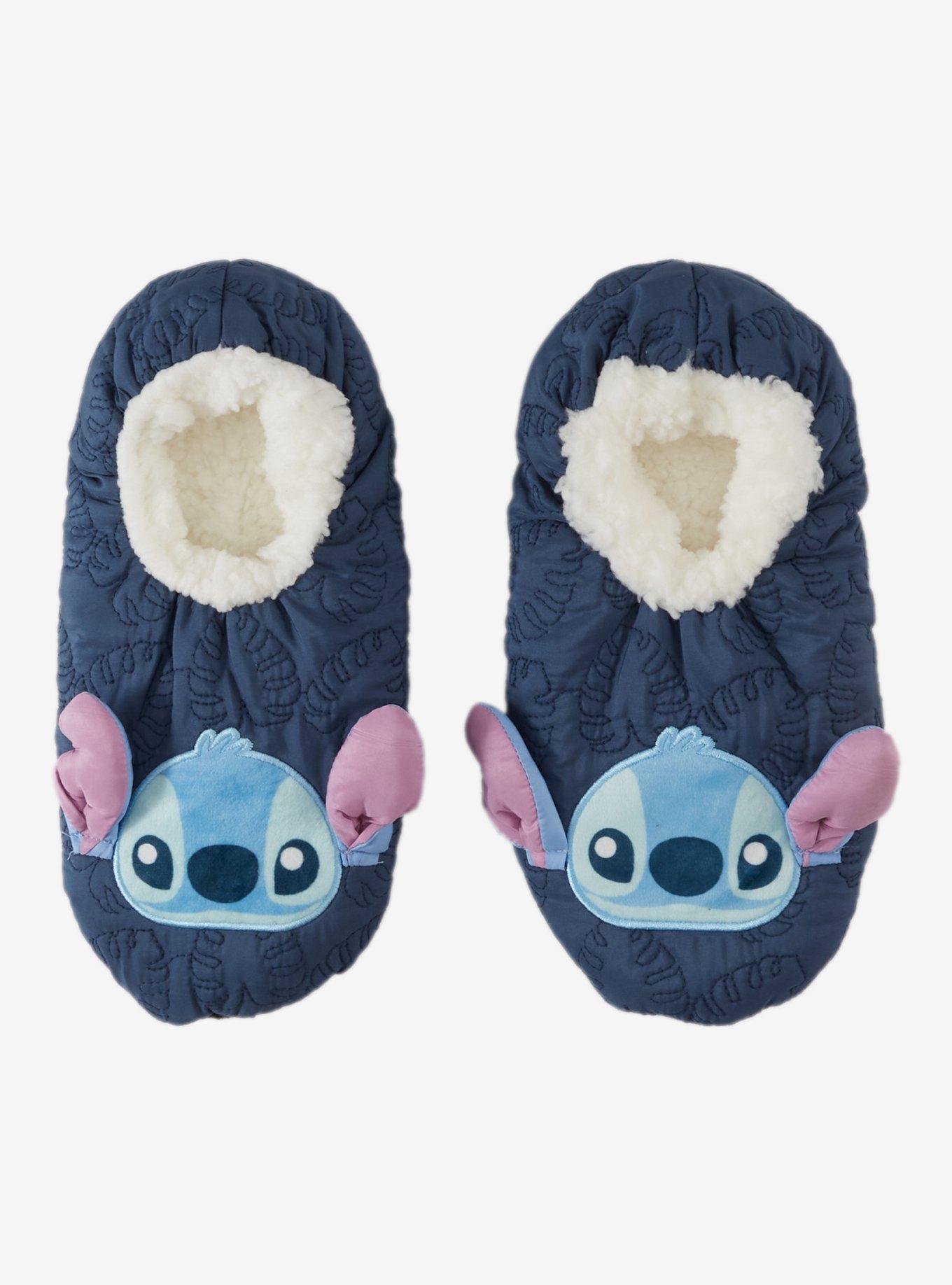 Disney Stitch Embroidered Cozy Slippers, , hi-res