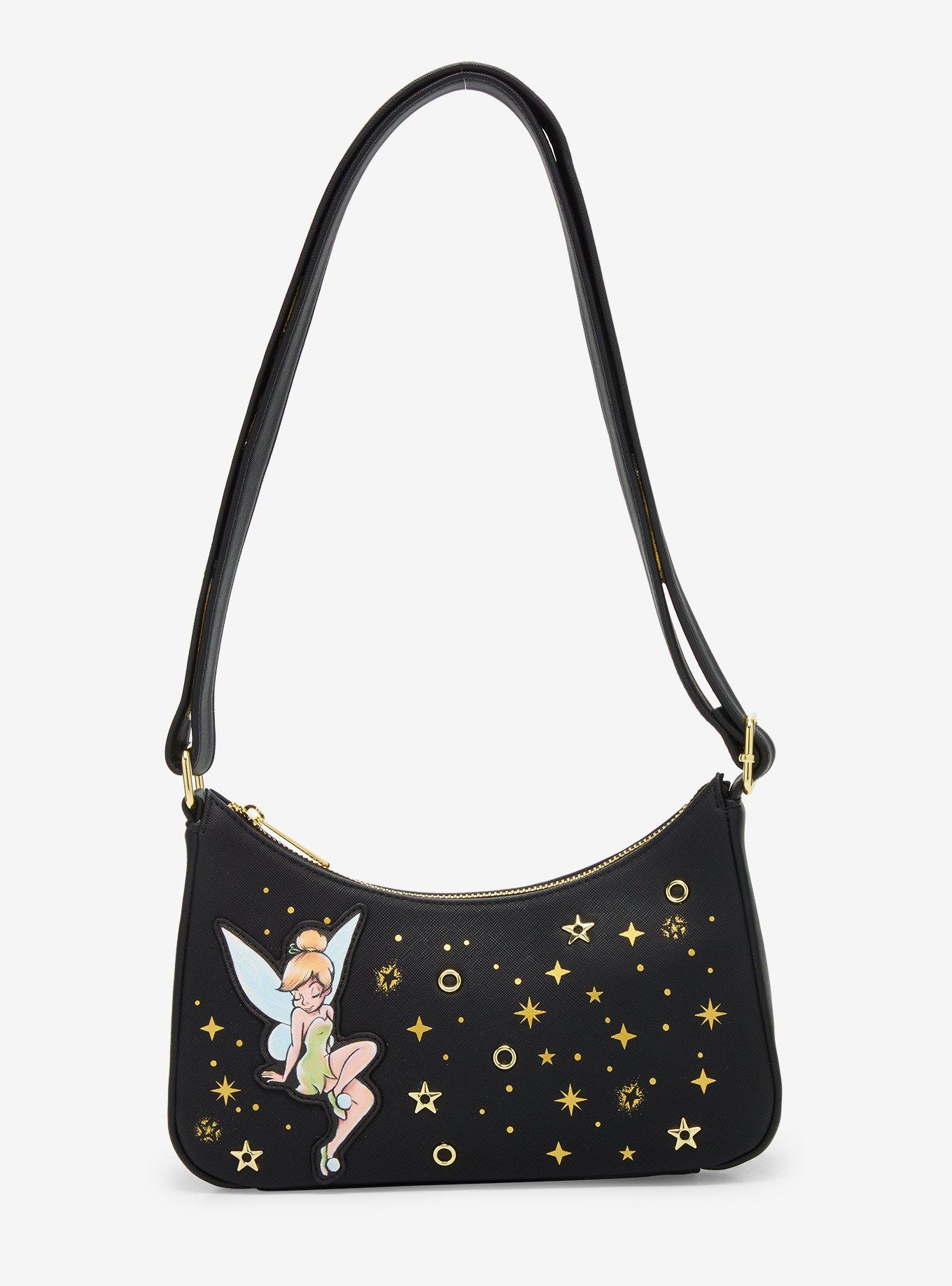 Loungefly Disney Peter Pan Tinker Bell Stars Shoulder Bag, , hi-res
