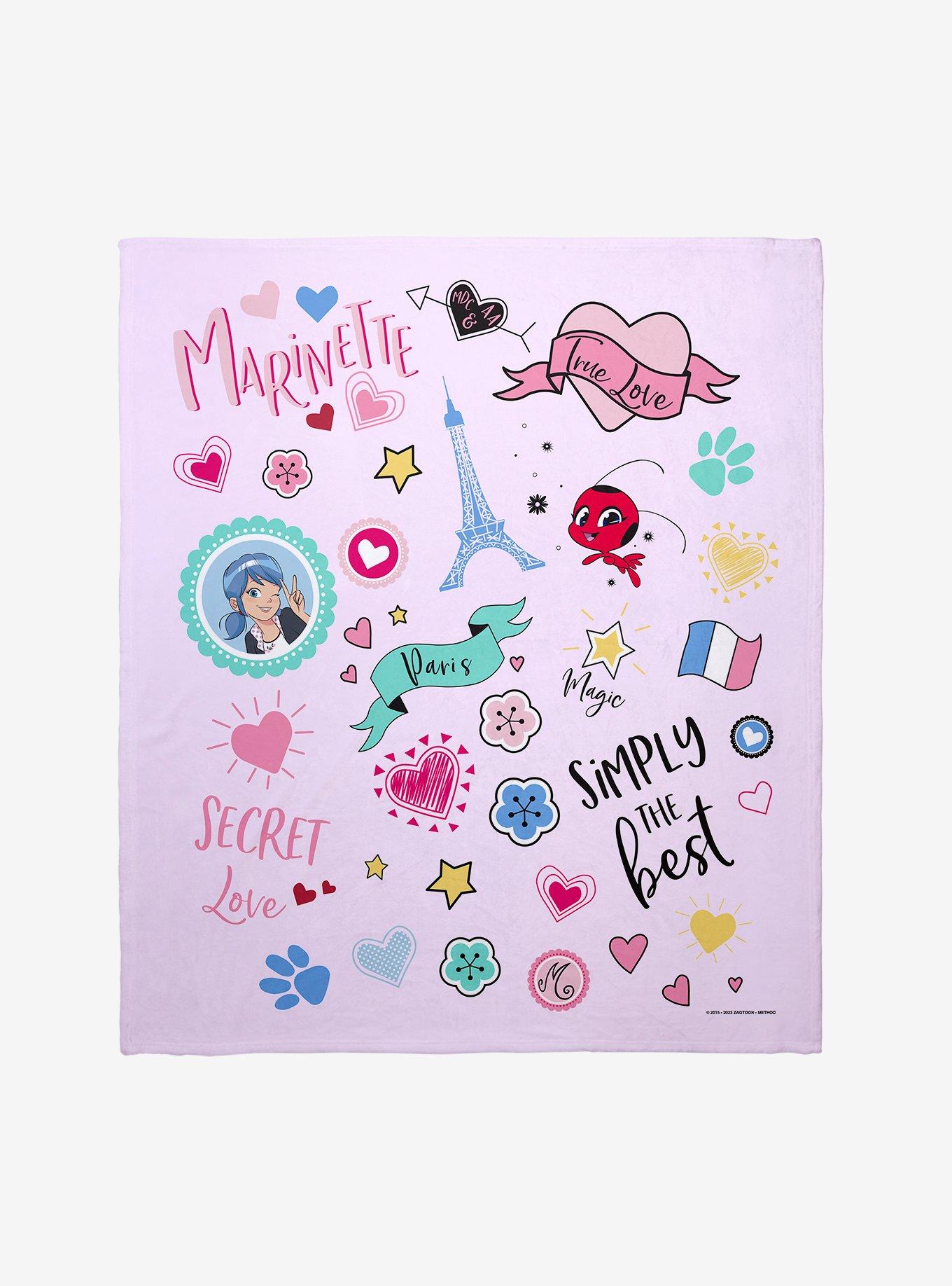 Miraculous: Tales Of Ladybug & Cat Noir Marinette Love Collage Throw Blanket, , hi-res