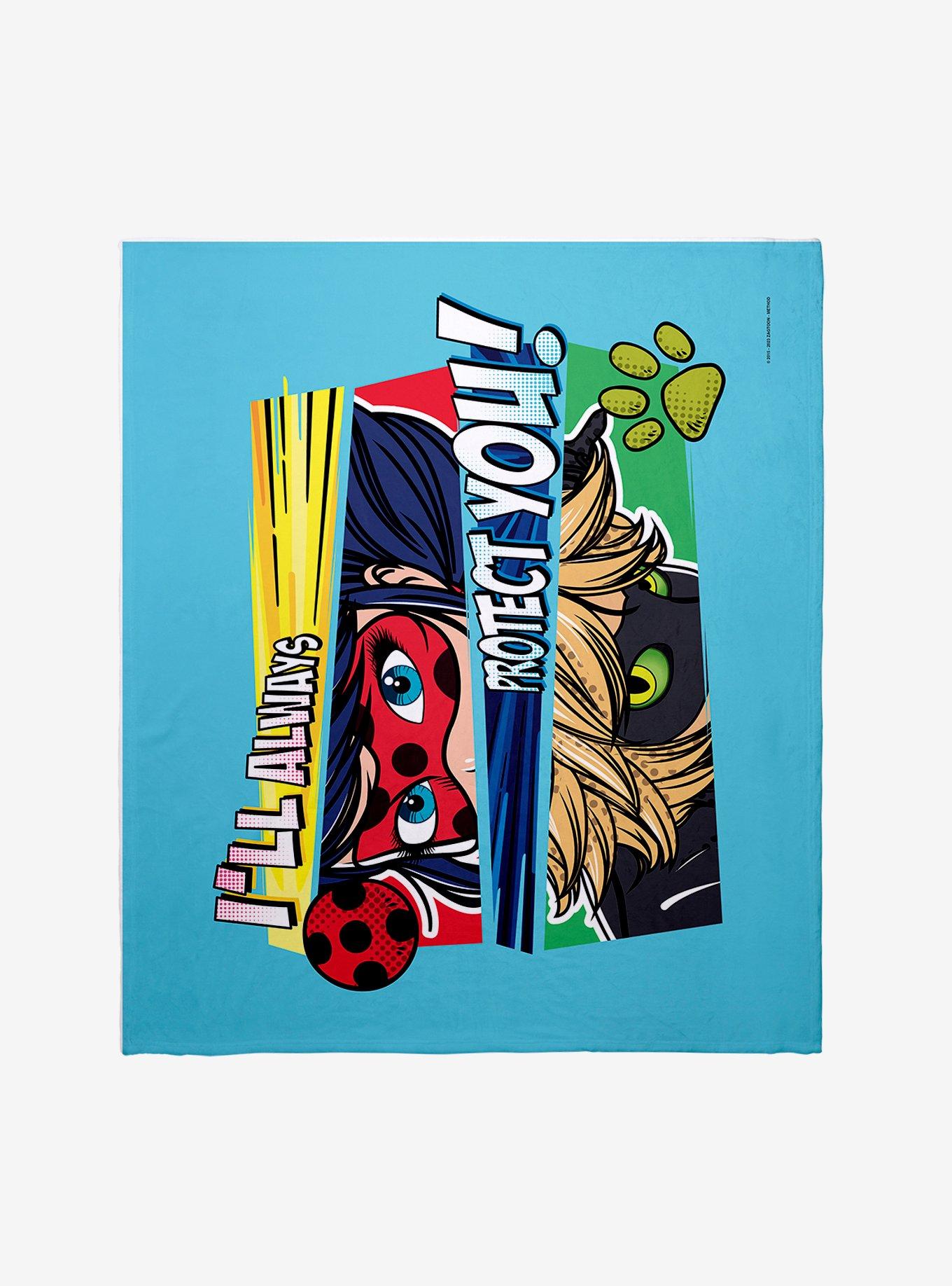 Miraculous: Tales Of Ladybug & Cat Noir I'll Always Protect You Throw Blanket, , hi-res
