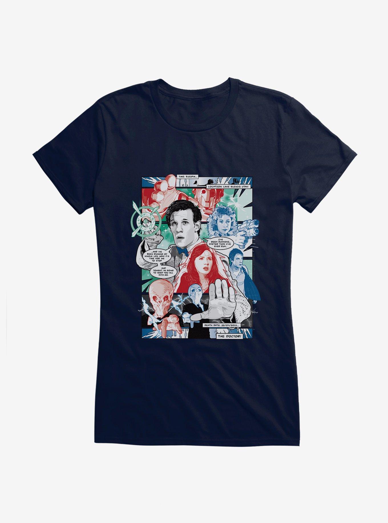 Doctor Who Eleventh Doctor Comic Page Girls T-Shirt, , hi-res