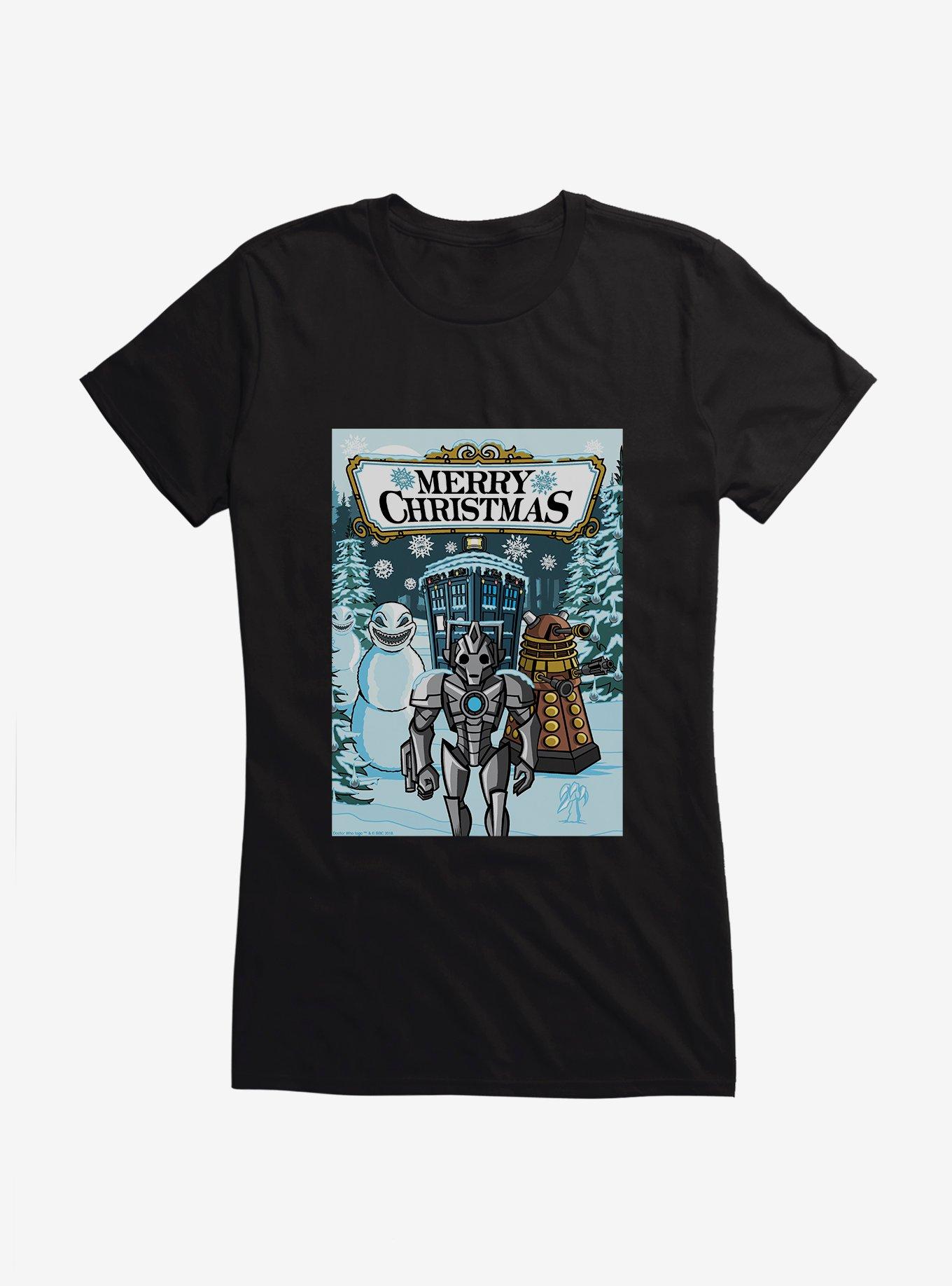 Doctor Who Merry Christmas Girls T-Shirt, , hi-res