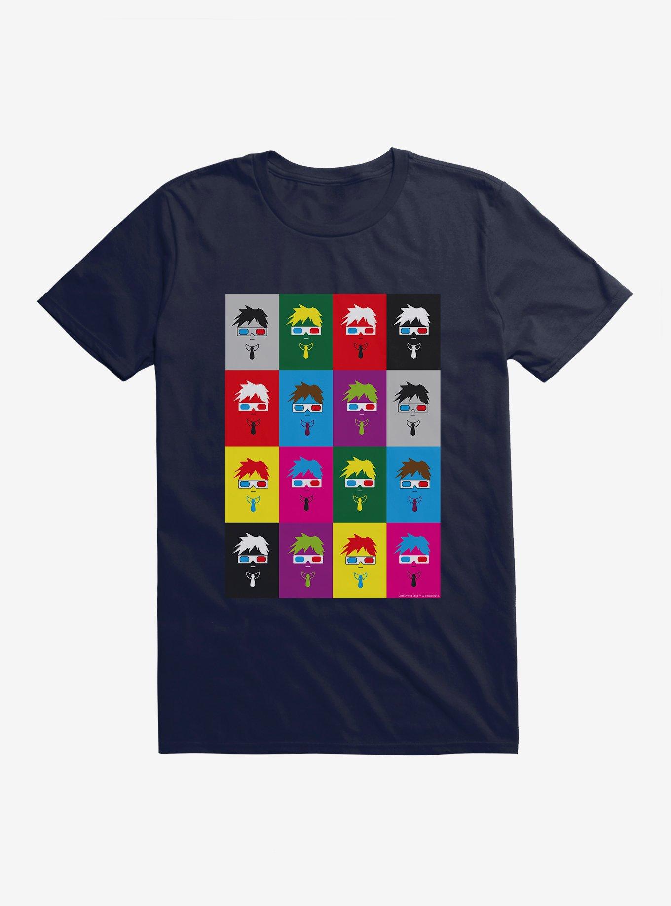 Doctor Who The Tenth Doctor Color Block Art T-Shirt, , hi-res