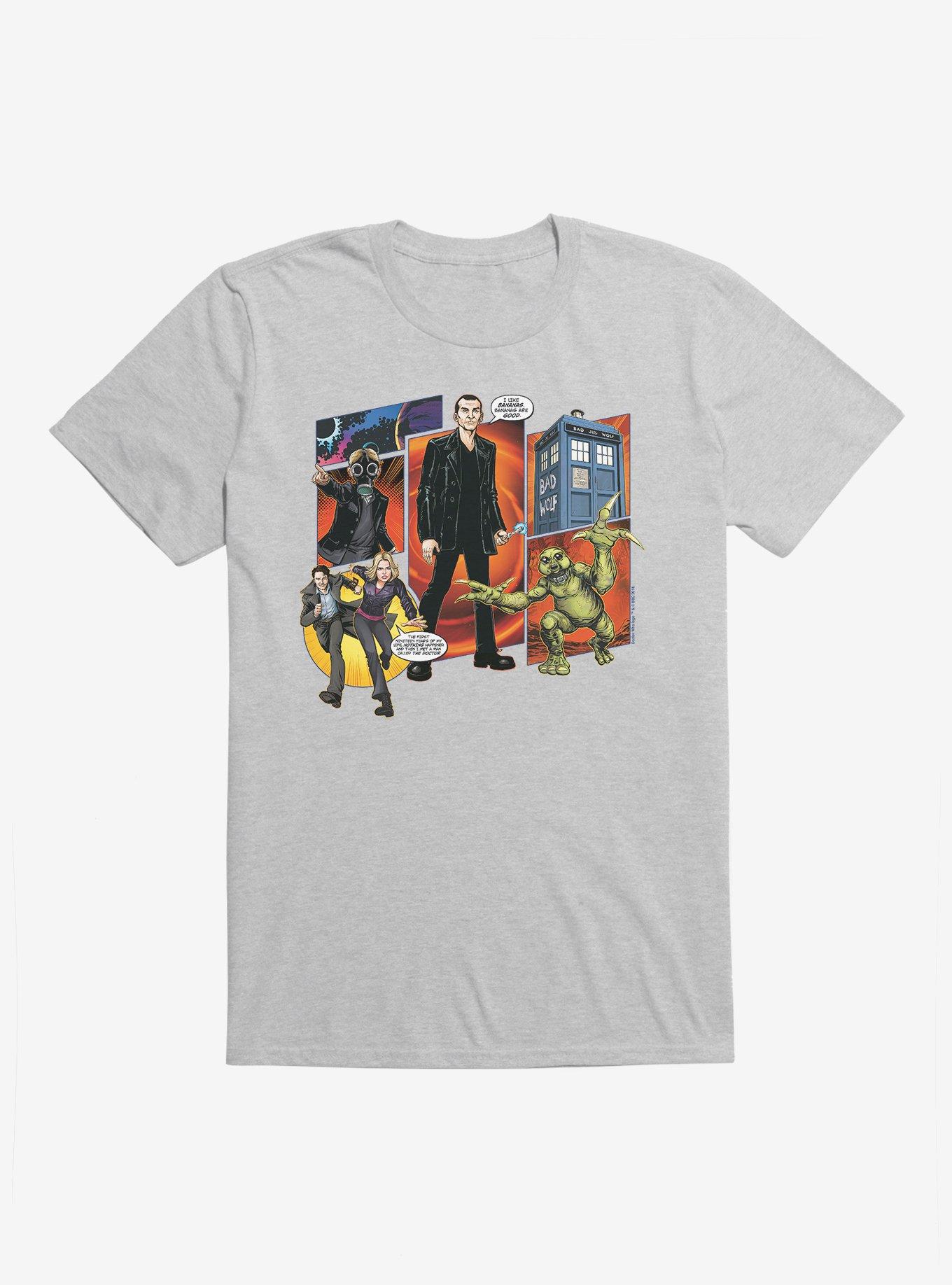 Doctor Who The Ninth Doctor Comic Scene T-Shirt, , hi-res