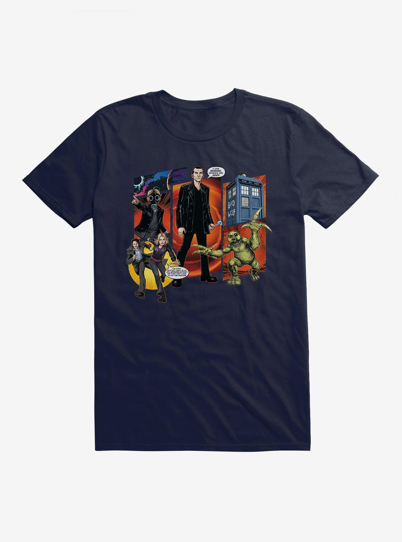 Doctor Who The Ninth Doctor Comic Scene T-Shirt, , hi-res