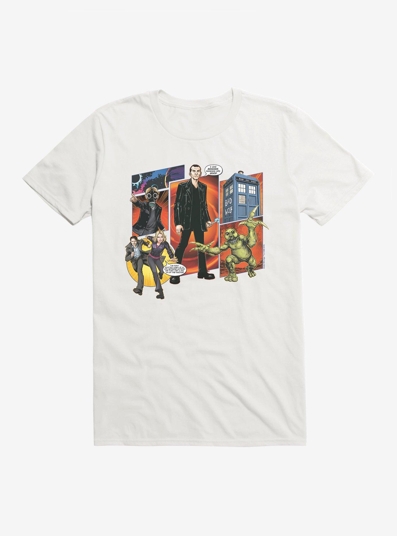 Doctor Who The Ninth Doctor Comic Scene T-Shirt, , hi-res