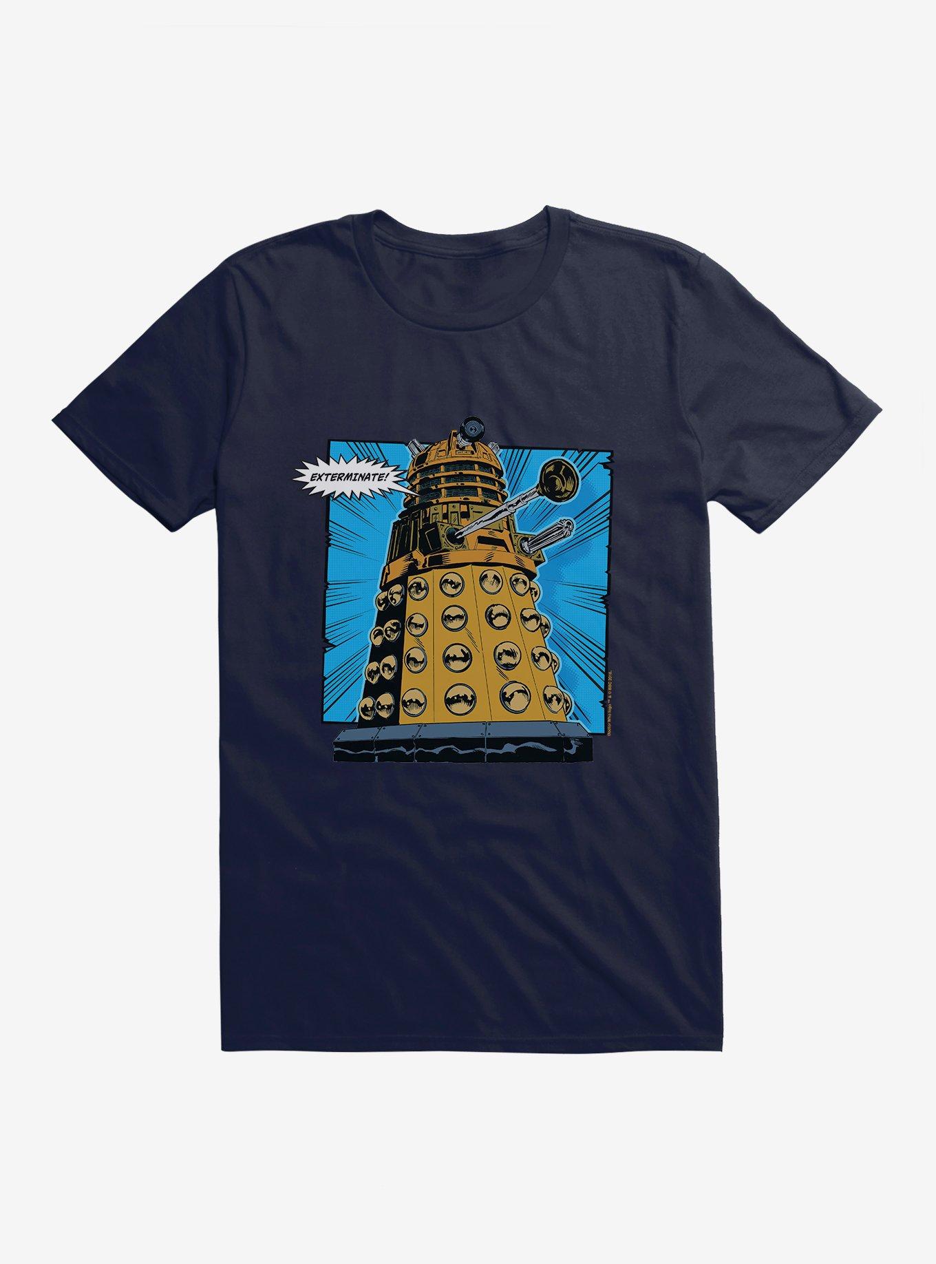 Doctor Who Dalek Exterminate Comic Scene T-Shirt, , hi-res