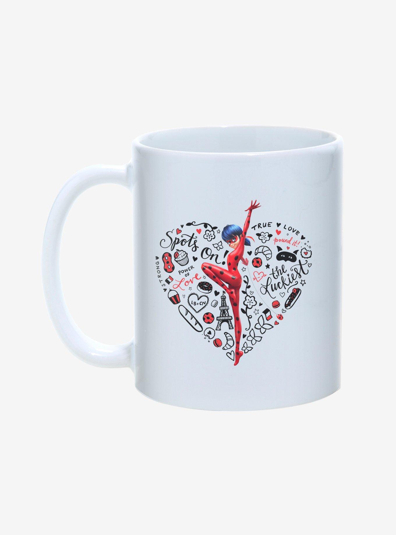 Miraculous: Tales Of Ladybug & Cat Noir Ladybug Spots On! Heart 11oz Mug, , hi-res
