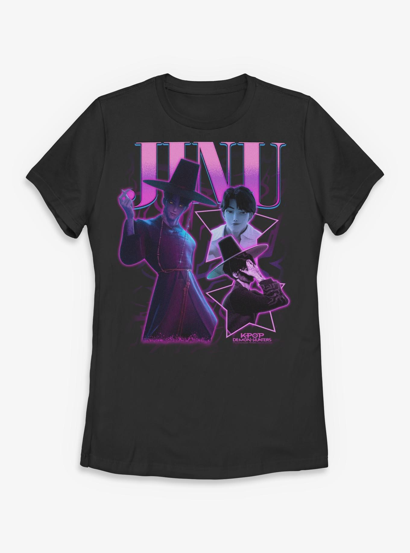 KPop Demon Hunters Saja Boys Jinu Collage Womens T-Shirt, , hi-res