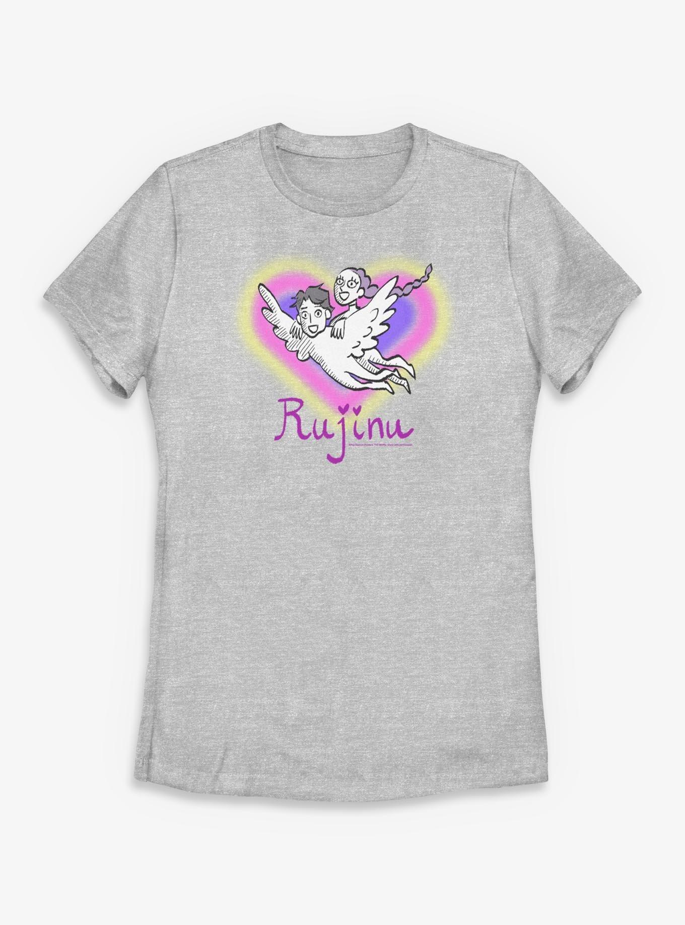 KPop Demon Hunters Rumi and Jinu Rujinu Heart Womens T-Shirt, , hi-res