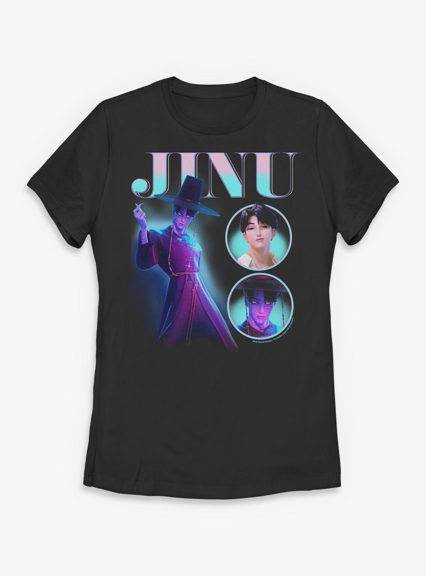 KPop Demon Hunters Saja Boys Jinu Montage Womens T-Shirt, , hi-res