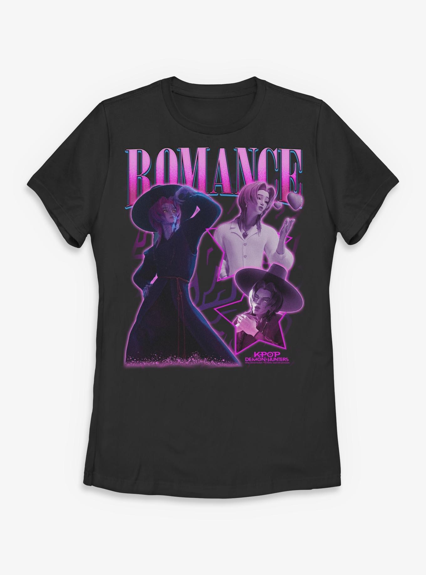 KPop Demon Hunters Saja Boys Romance Collage Womens T-Shirt, , hi-res