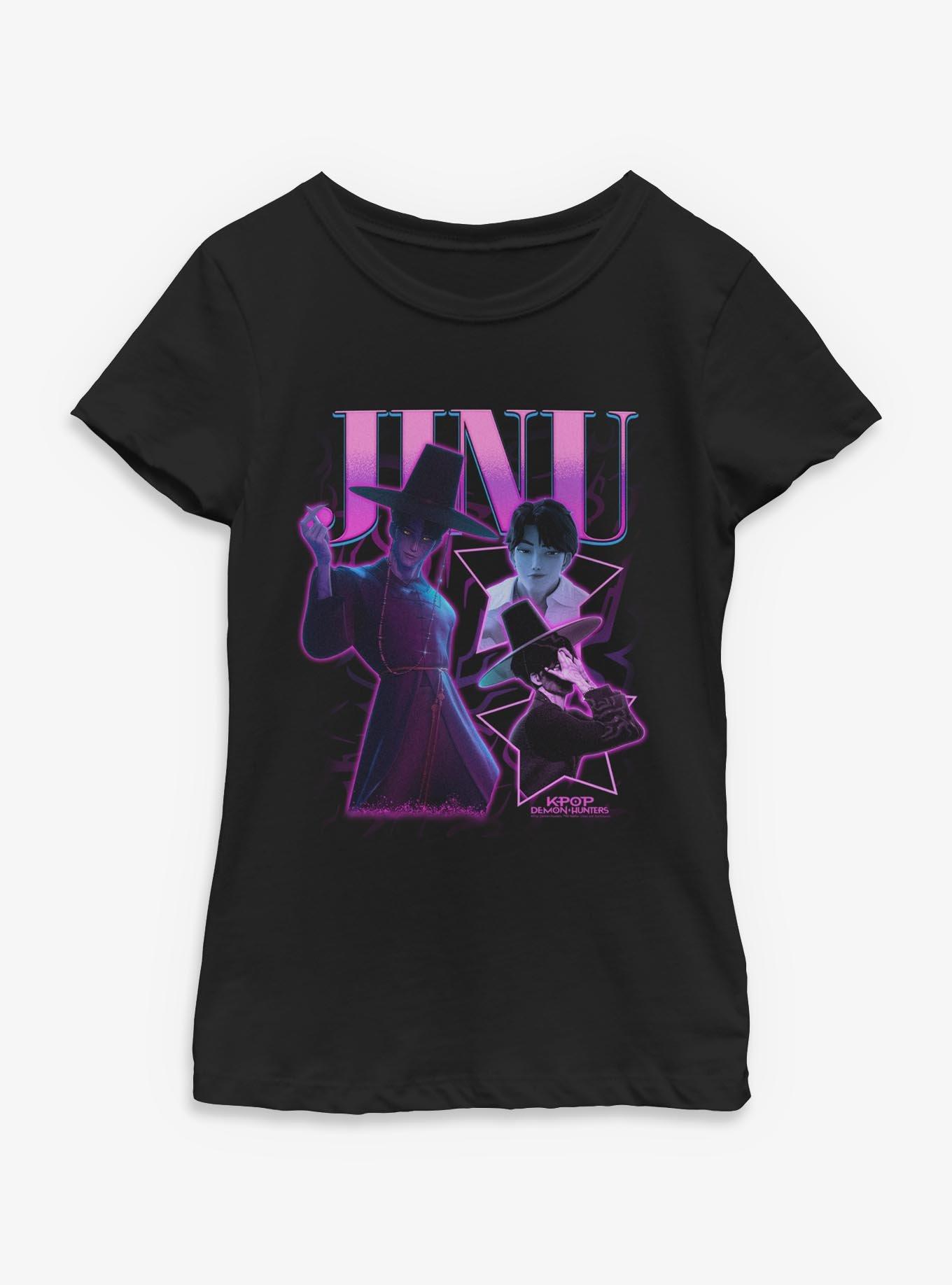 KPop Demon Hunters Saja Boys Jinu Collage Youth Girls T-Shirt, , hi-res