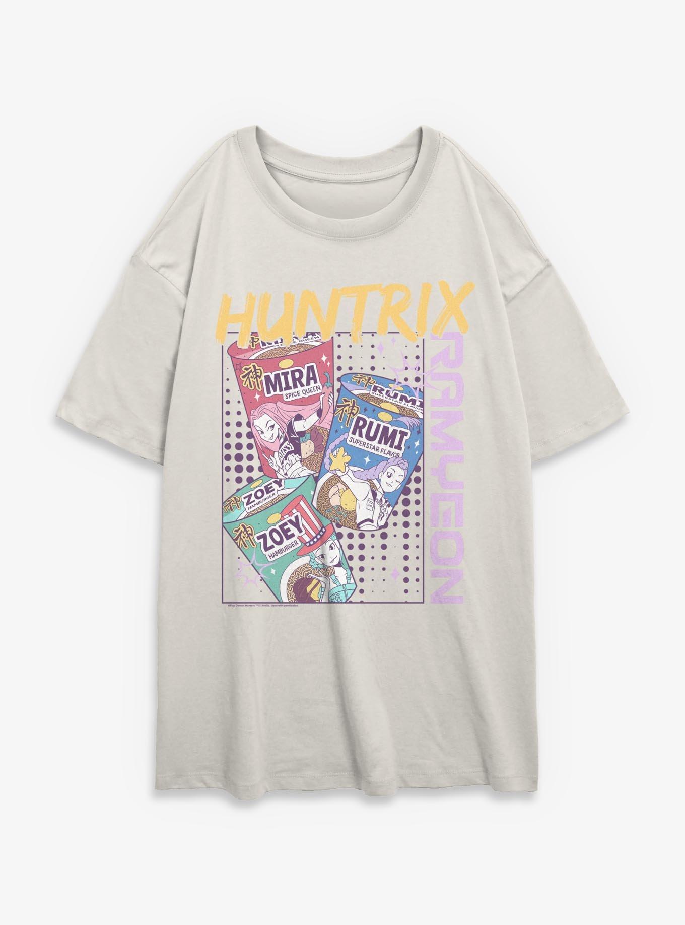 KPop Demon Hunters Huntrix Ramyeon Ramen Womens Oversized T-Shirt, , hi-res