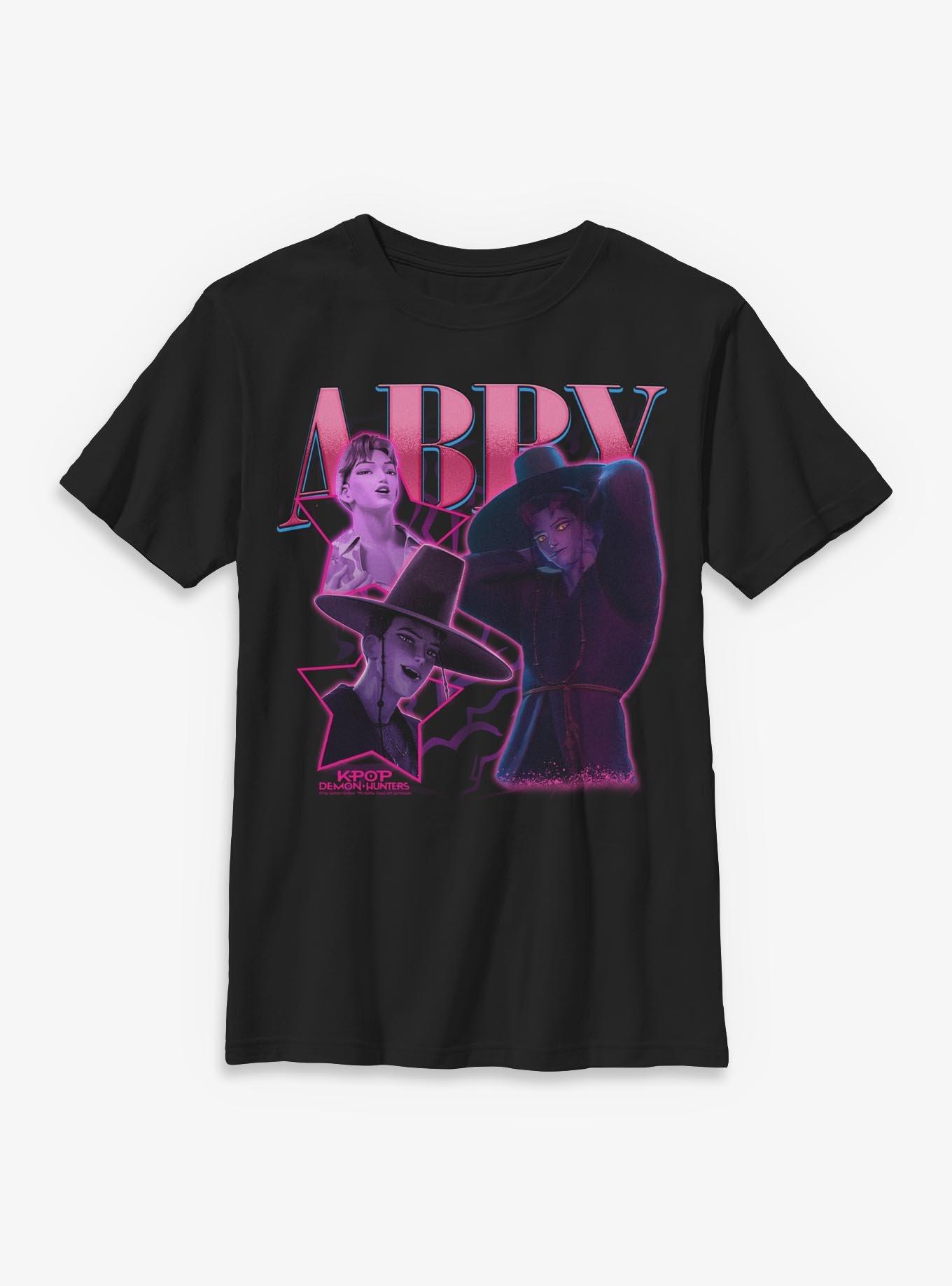 KPop Demon Hunters Saja Boys Abby Collage Youth T-Shirt, , hi-res