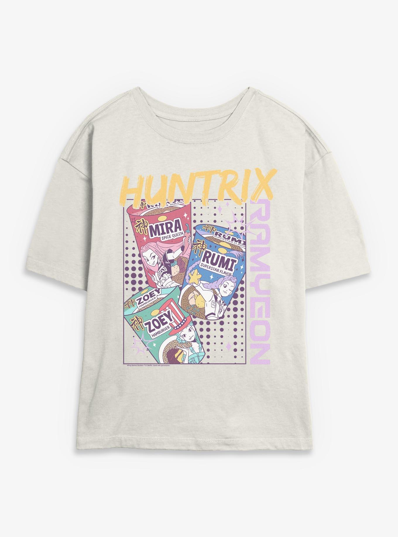 KPop Demon Hunters Huntrix Ramyeon Ramen Womens Skimmer T-Shirt, , hi-res