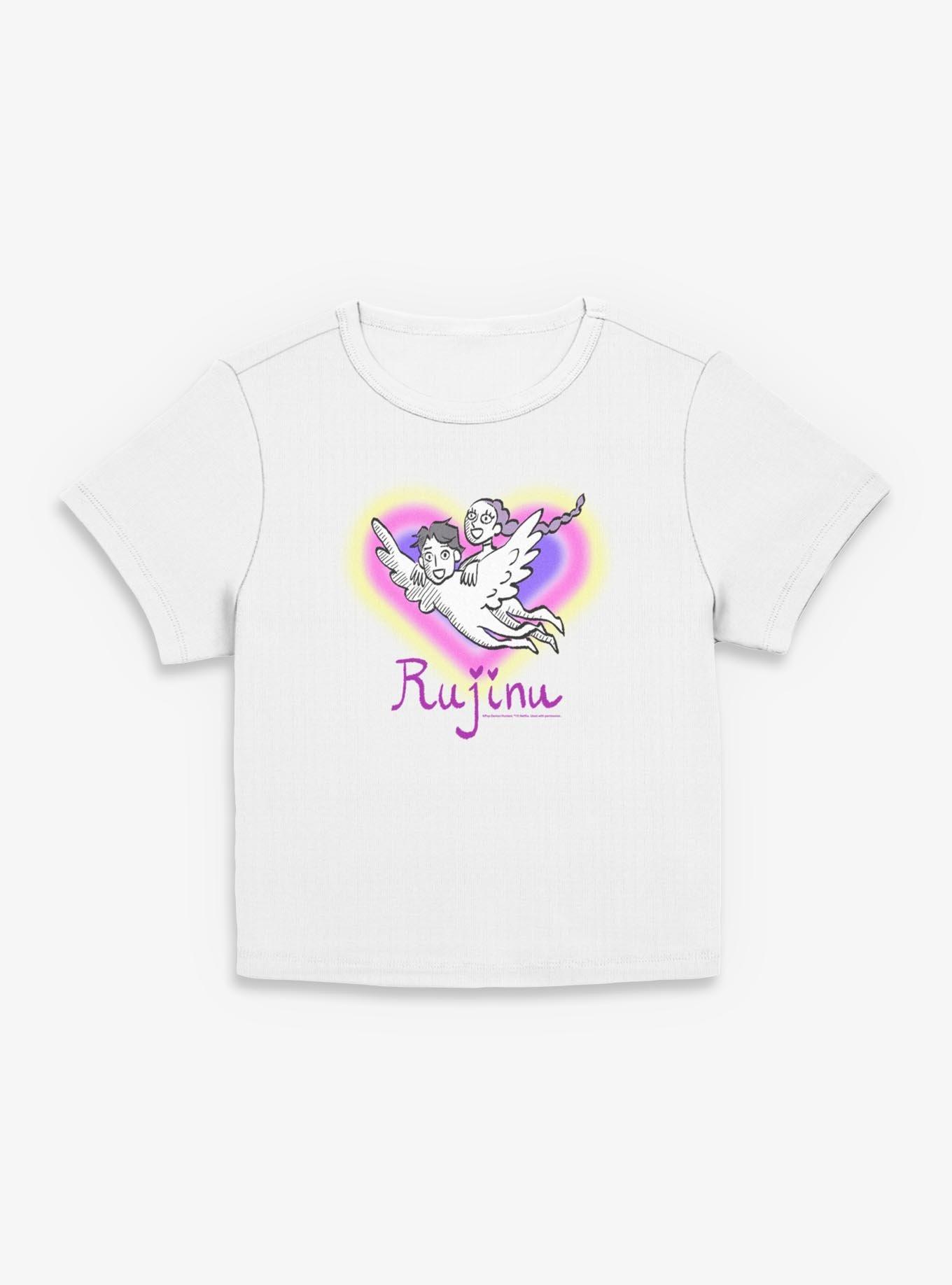 KPop Demon Hunters Rumi and Jinu Rujinu Heart Womens Baby T-Shirt, , hi-res
