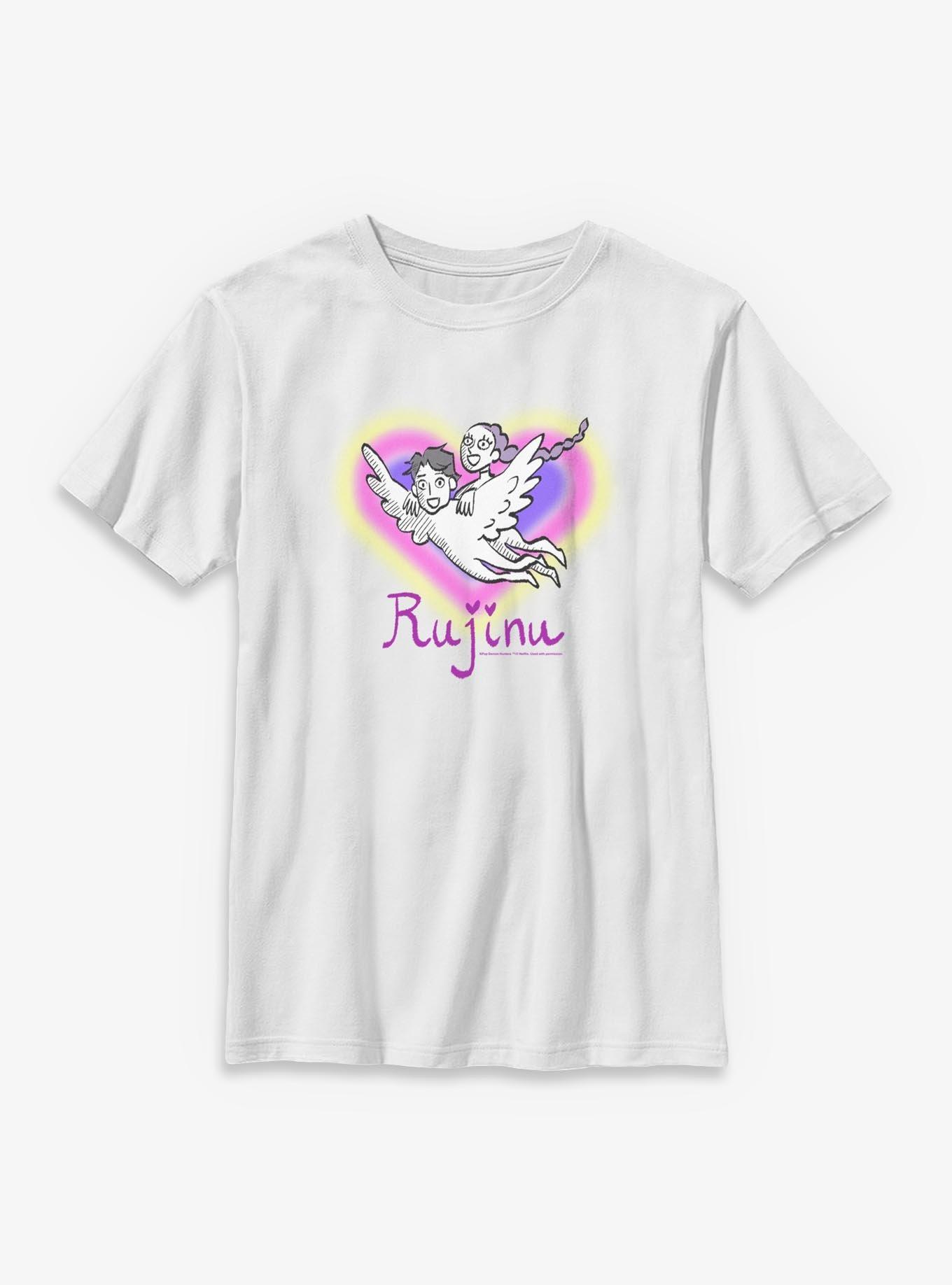 KPop Demon Hunters Rumi and Jinu Rujinu Heart Youth T-Shirt, , hi-res