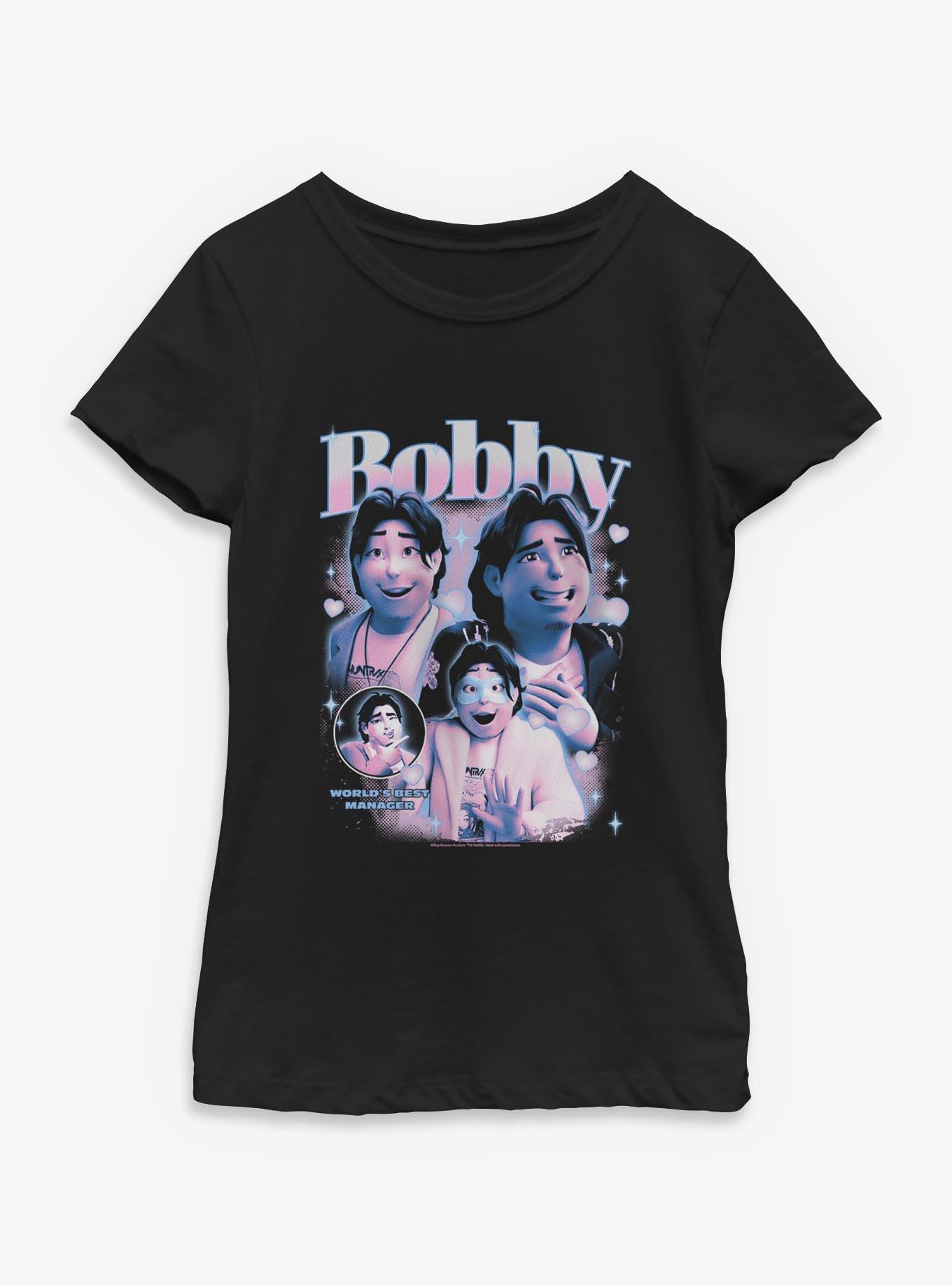 KPop Demon Hunters Bobby Best Manager Youth Girls T-Shirt, , hi-res