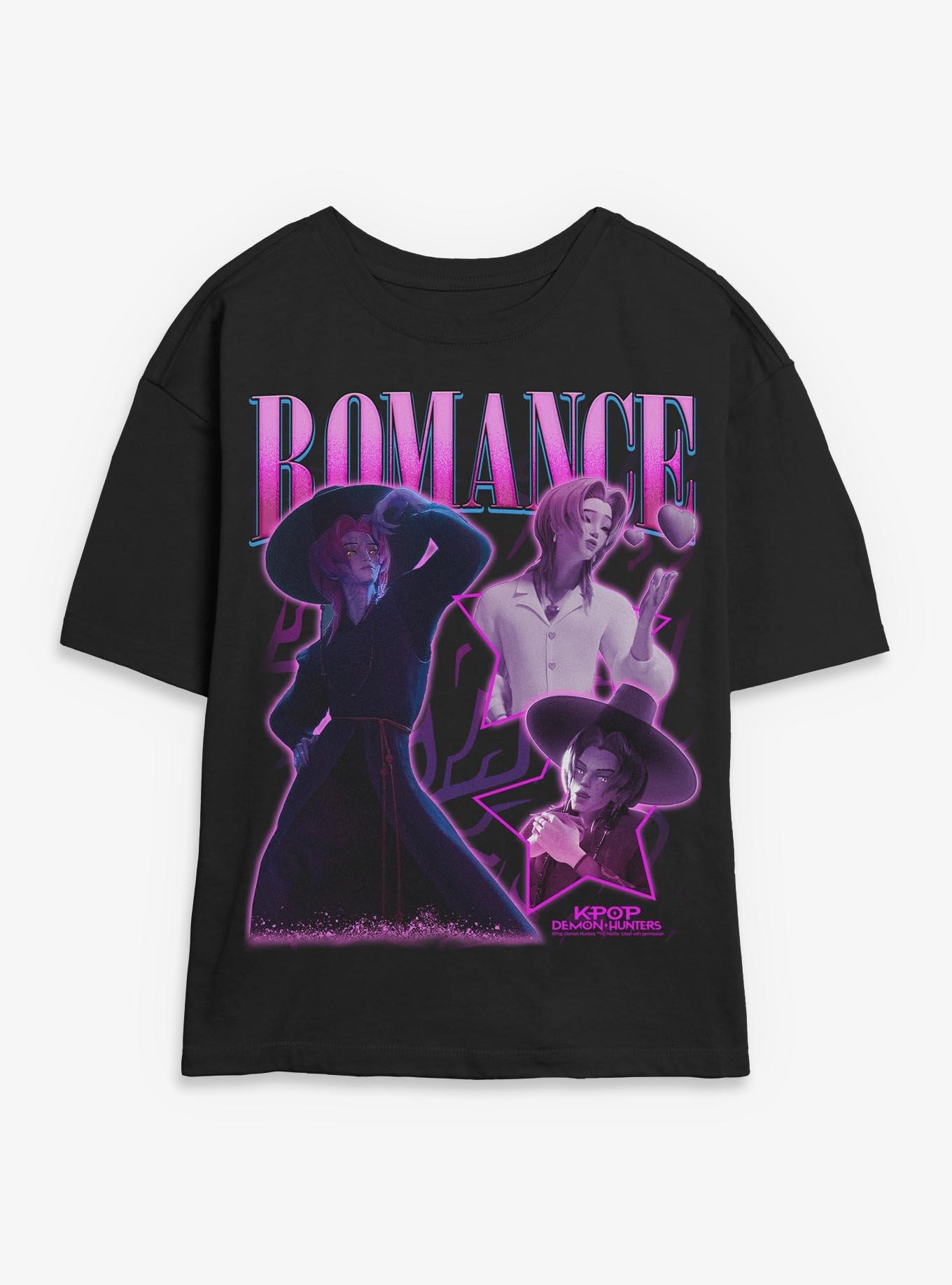 KPop Demon Hunters Saja Boys Romance Collage Womens Skimmer T-Shirt, , hi-res