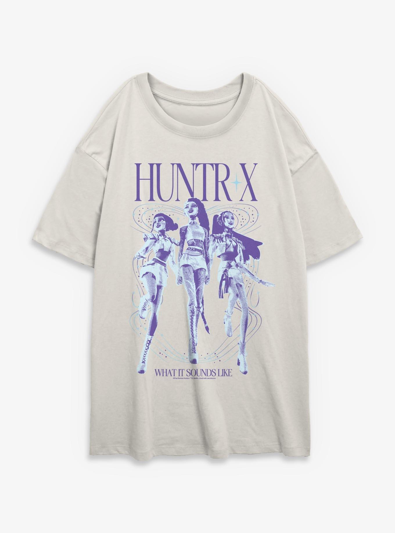 KPop Demon Hunters Huntrix What It Sound Like Womens Oversized T-Shirt, , hi-res