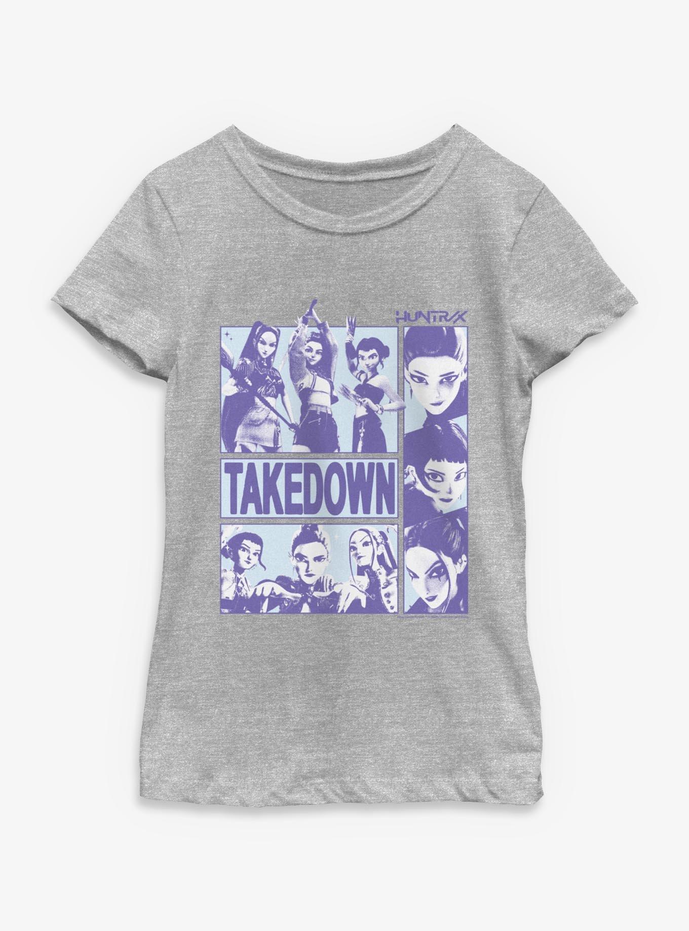 KPop Demon Hunters Takedown Huntrix Youth Girls T-Shirt, , hi-res