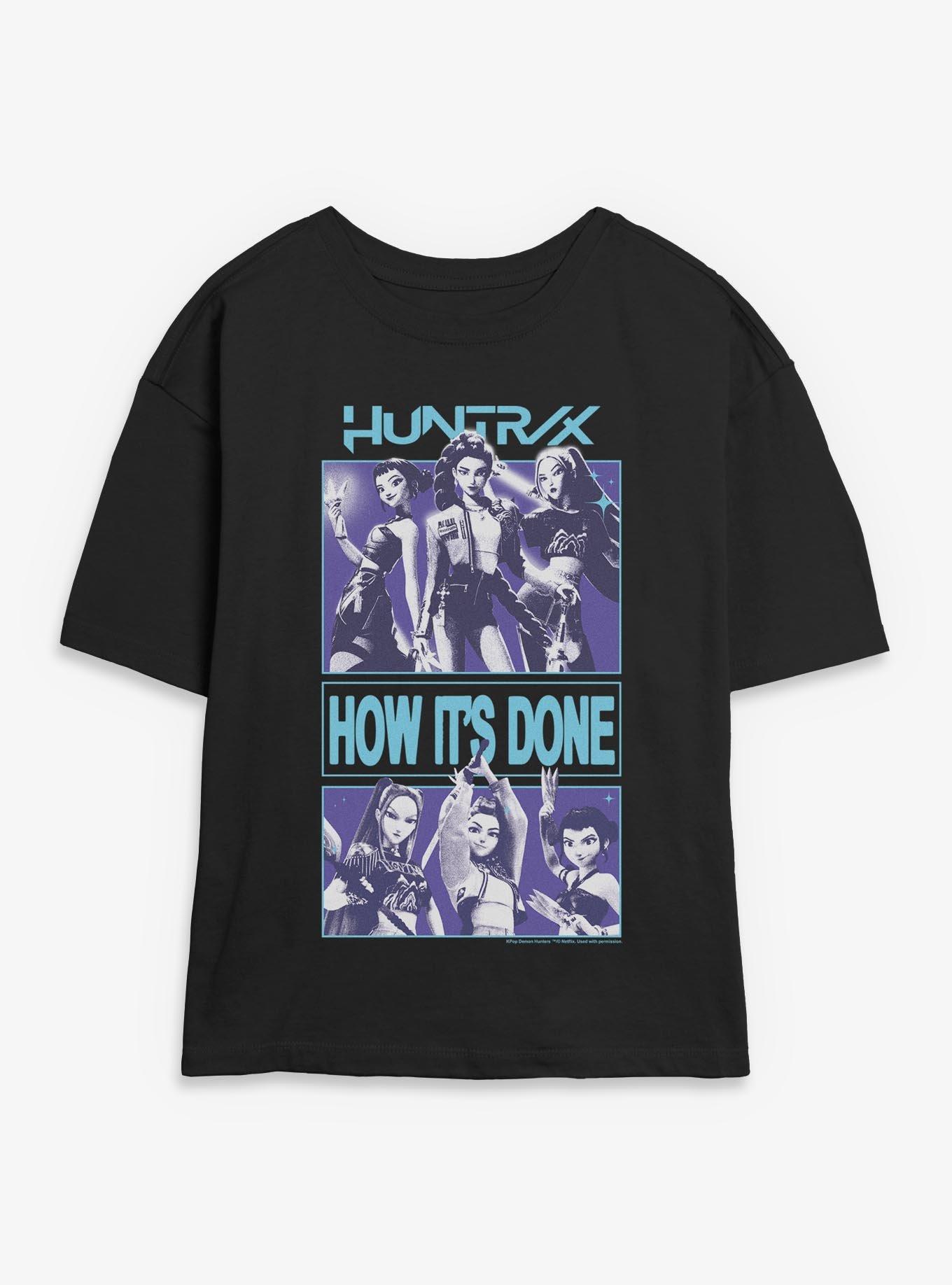 KPop Demon Hunters Huntrix How Its Done Womens Skimmer T-Shirt, BLACK, hi-res
