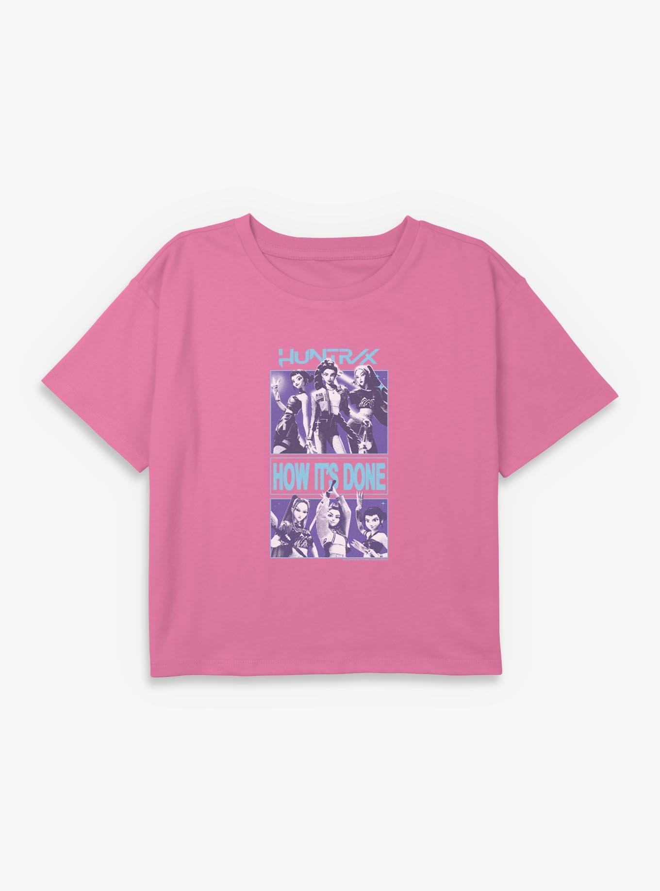 KPop Demon Hunters Huntrix How Its Done Youth Girls Boxy Crop T-Shirt, , hi-res