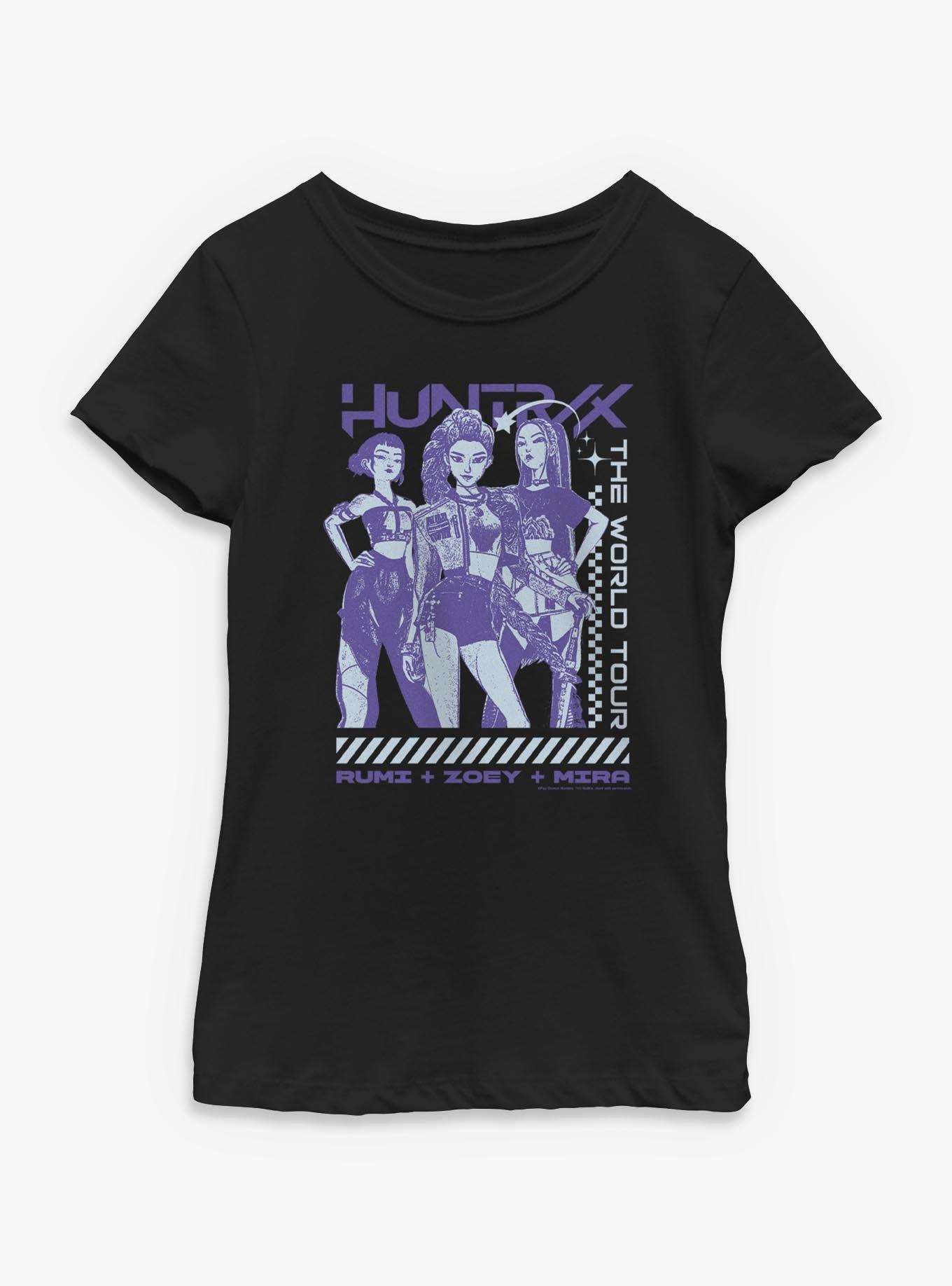 KPop Demon Hunters Huntrix The World Tour Youth Girls T-Shirt, , hi-res