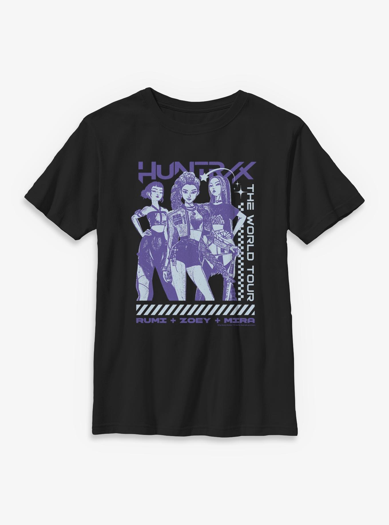KPop Demon Hunters Huntrix The World Tour Youth T-Shirt, , hi-res