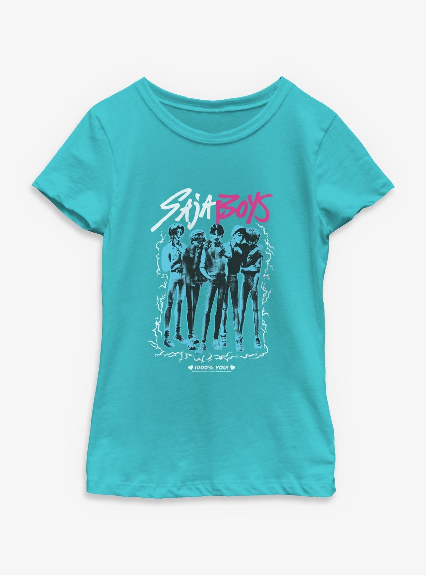 KPop Demon Hunters Saja Boys 1000 Percent You Youth Girls T-Shirt, , hi-res