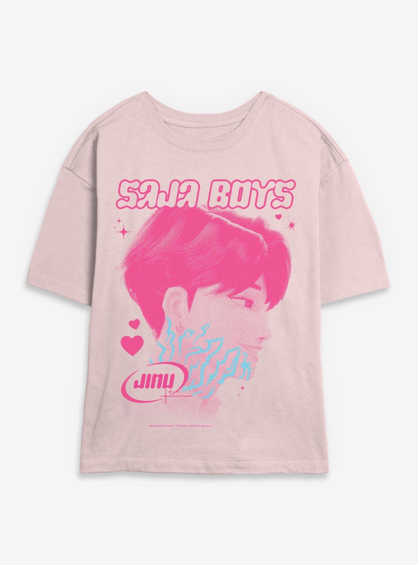 KPop Demon Hunters Saja Boys Jinu Demon Markings Womens Skimmer T-Shirt, BLUSH, hi-res