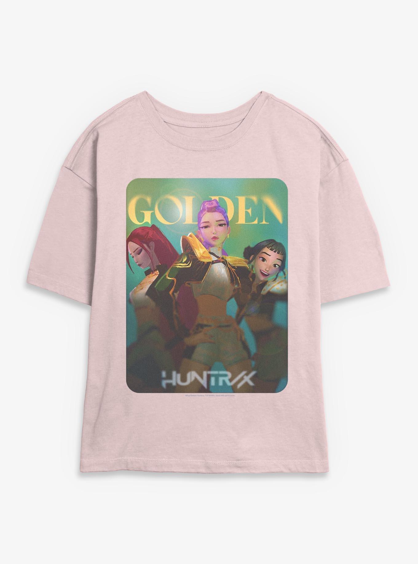 KPop Demon Hunters Huntrix Golden Photocard Womens Skimmer T-Shirt, , hi-res
