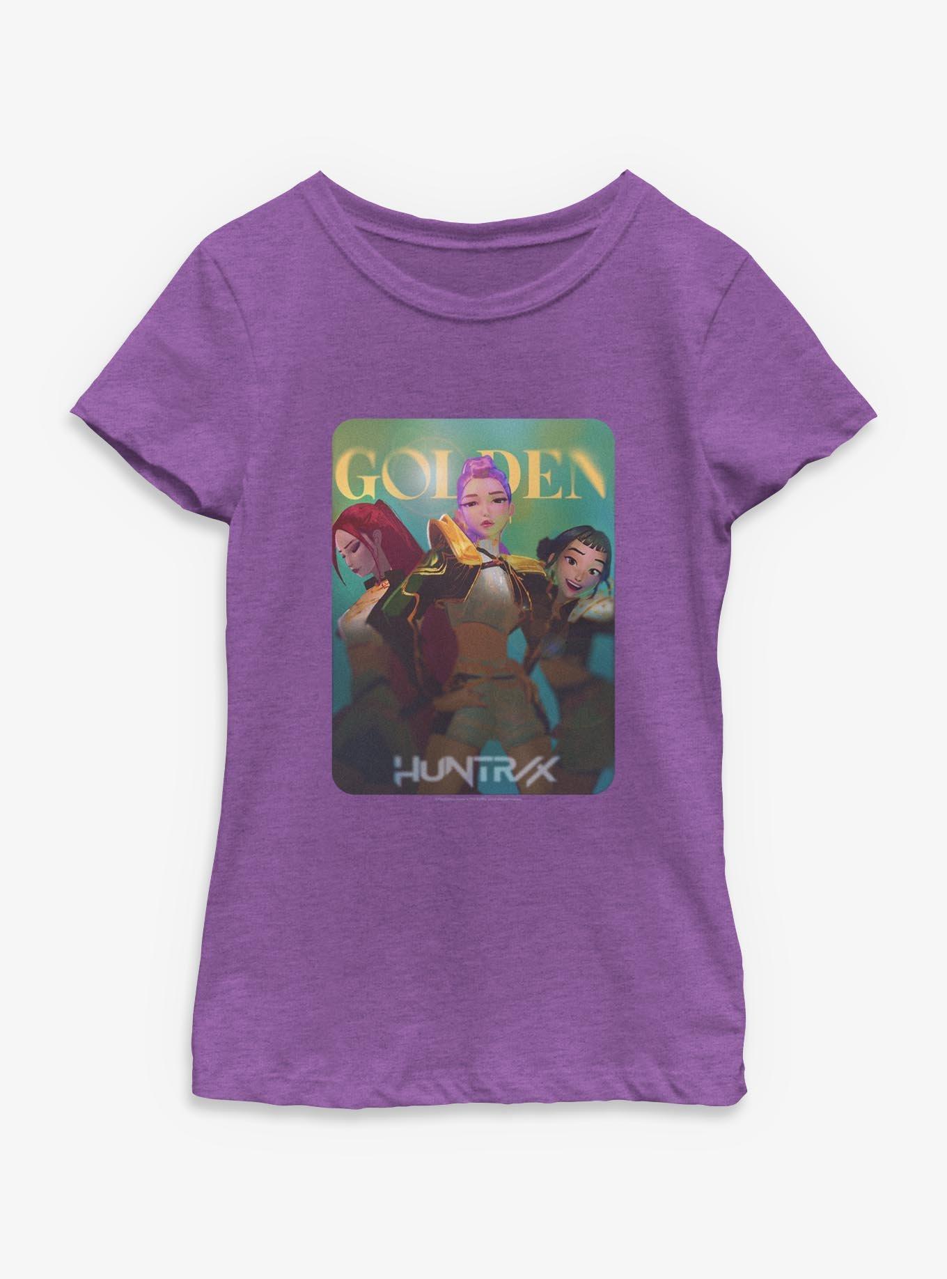 KPop Demon Hunters Huntrix Golden Photocard Youth Girls T-Shirt, , hi-res