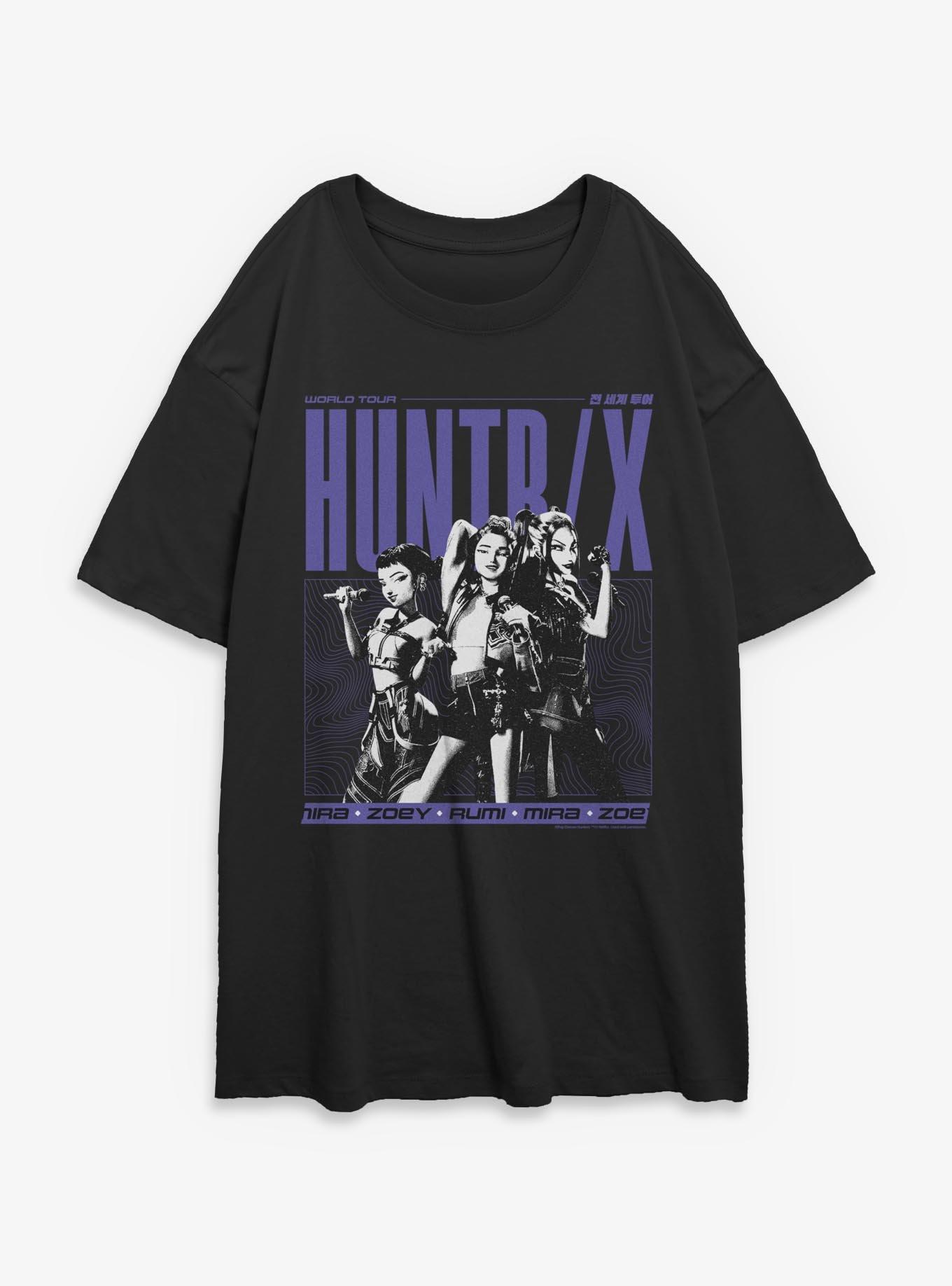 KPop Demon Hunters World Tour Huntrix Womens Oversized T-Shirt, , hi-res