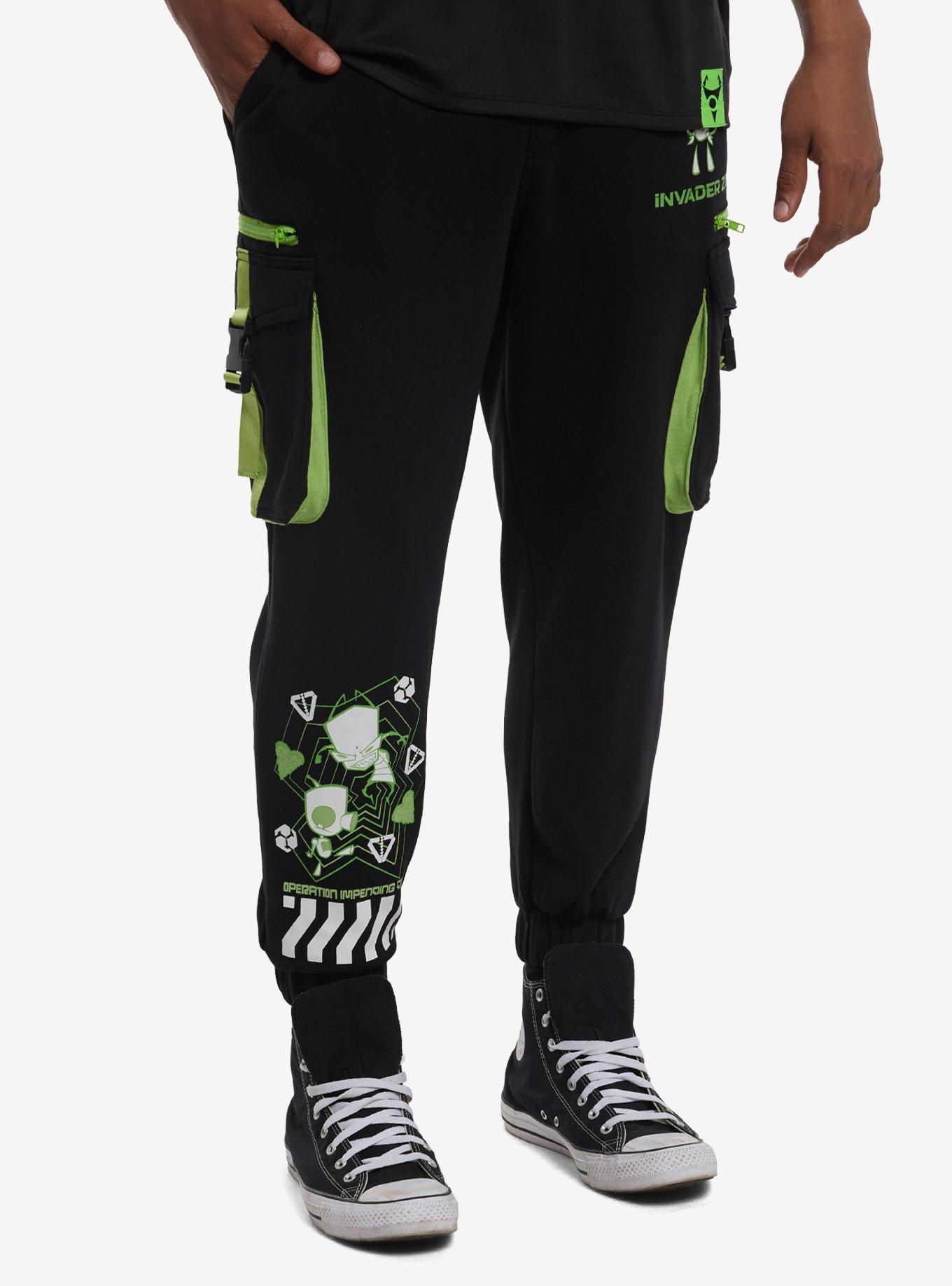 Invader Zim GIR Utility Cargo Jogger Sweatpants, , hi-res