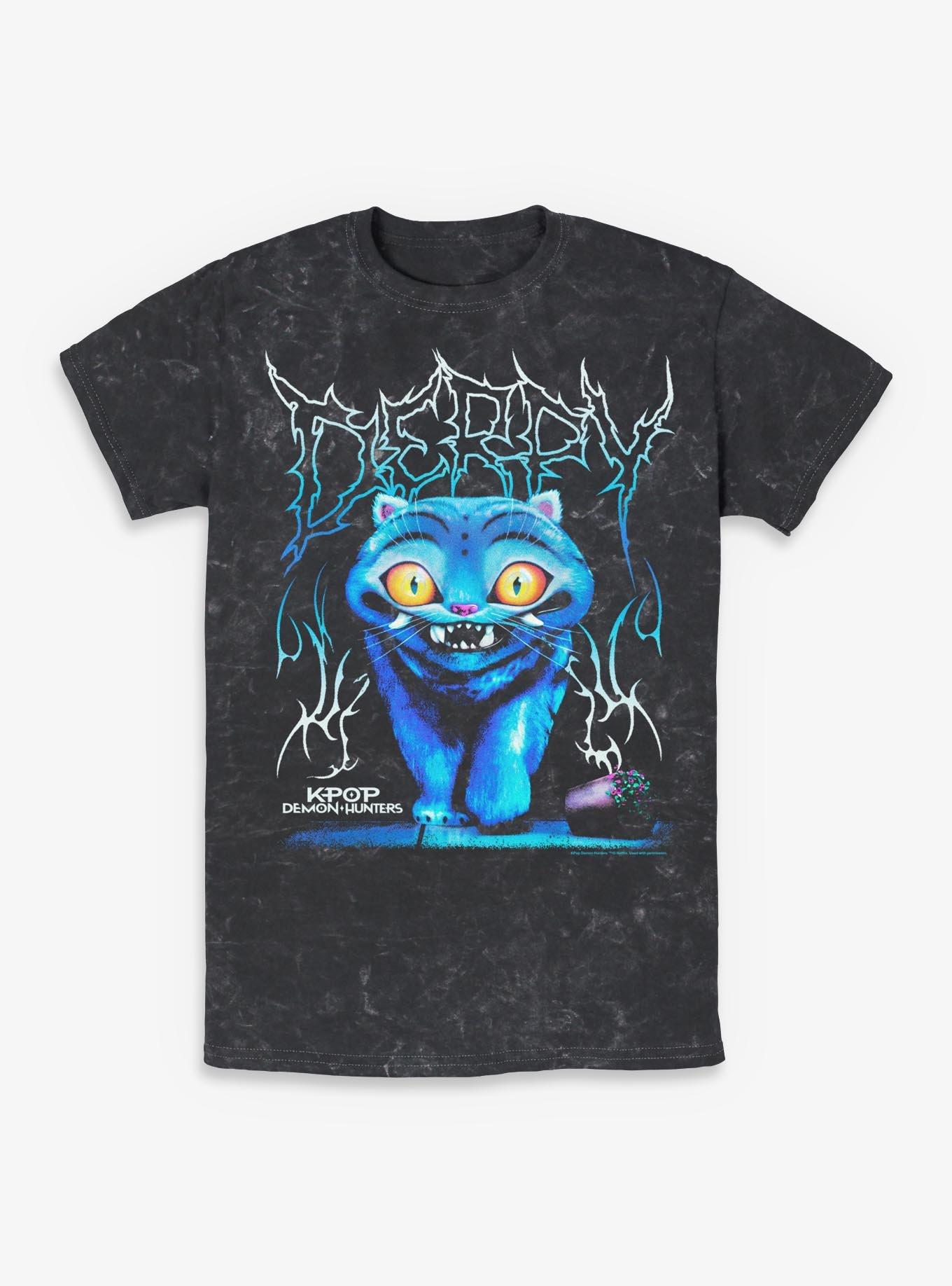 KPop Demon Hunters Derpy Rock Mineral Wash T-Shirt Hot Topic Exclusive, , hi-res