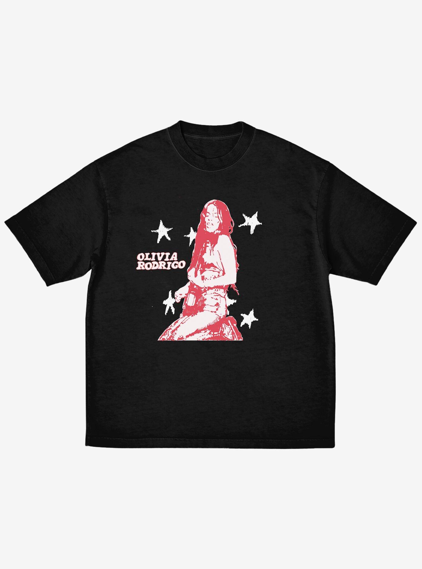 Olivia Rodrigo Red Portrait T-Shirt, , hi-res