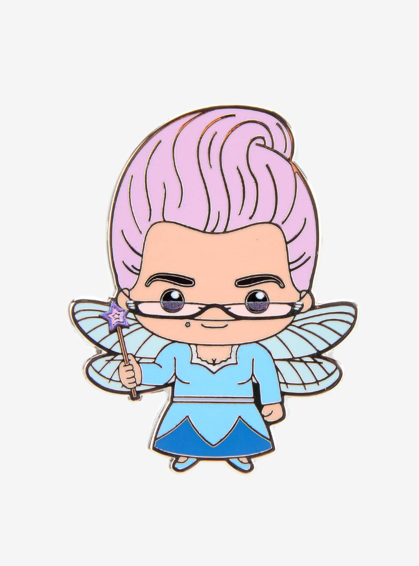 Shrek Chibi Fairy Godmother Enamel Pin, , hi-res