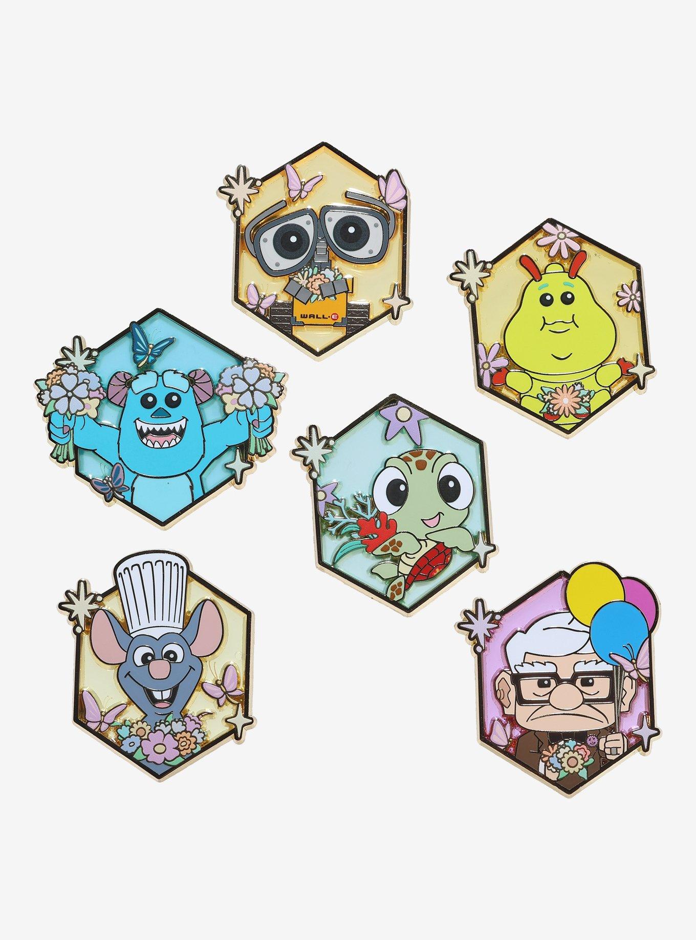 Disney Pixar Chibi Hexagon Blind Box Enamel Pin Hot Topic Exclusive, , hi-res