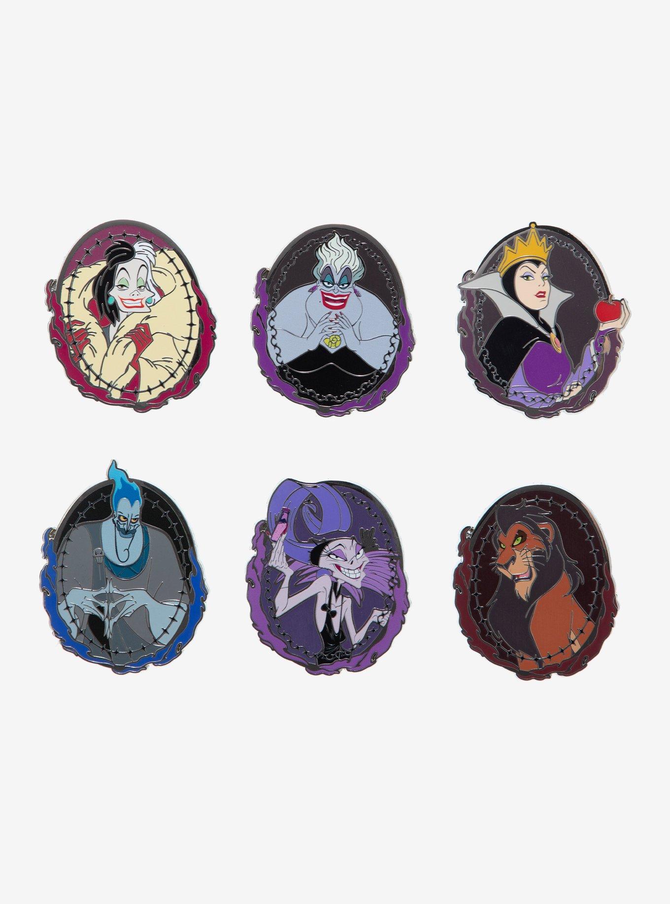 Disney Villains Portrait Blind Box Enamel Pin Hot Topic Exclusive, , hi-res