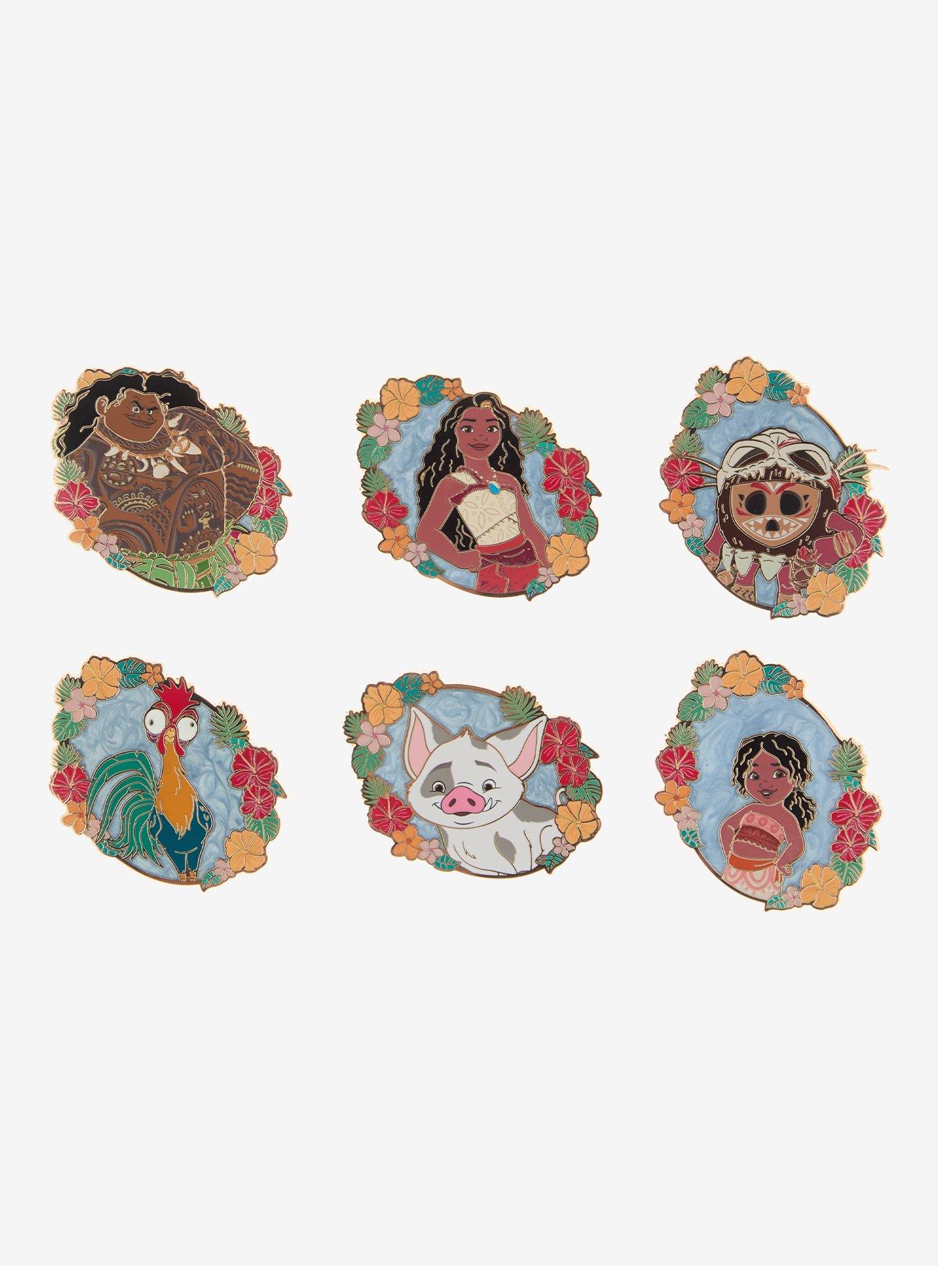 Disney Moana Floral Blind Box Enamel Pin Hot Topic Exclusive, , hi-res