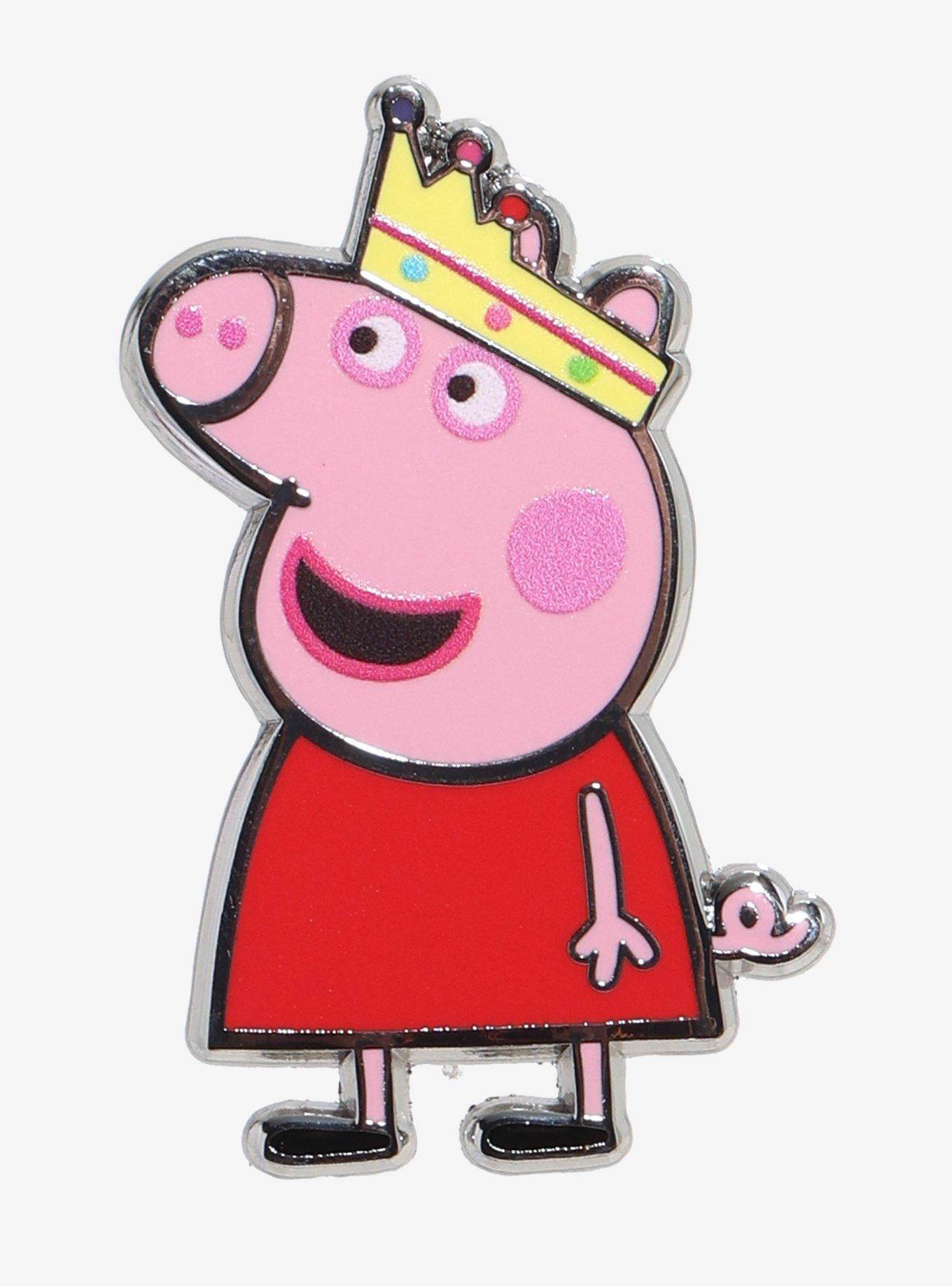 Peppa Pig Crown Enamel Pin, , hi-res