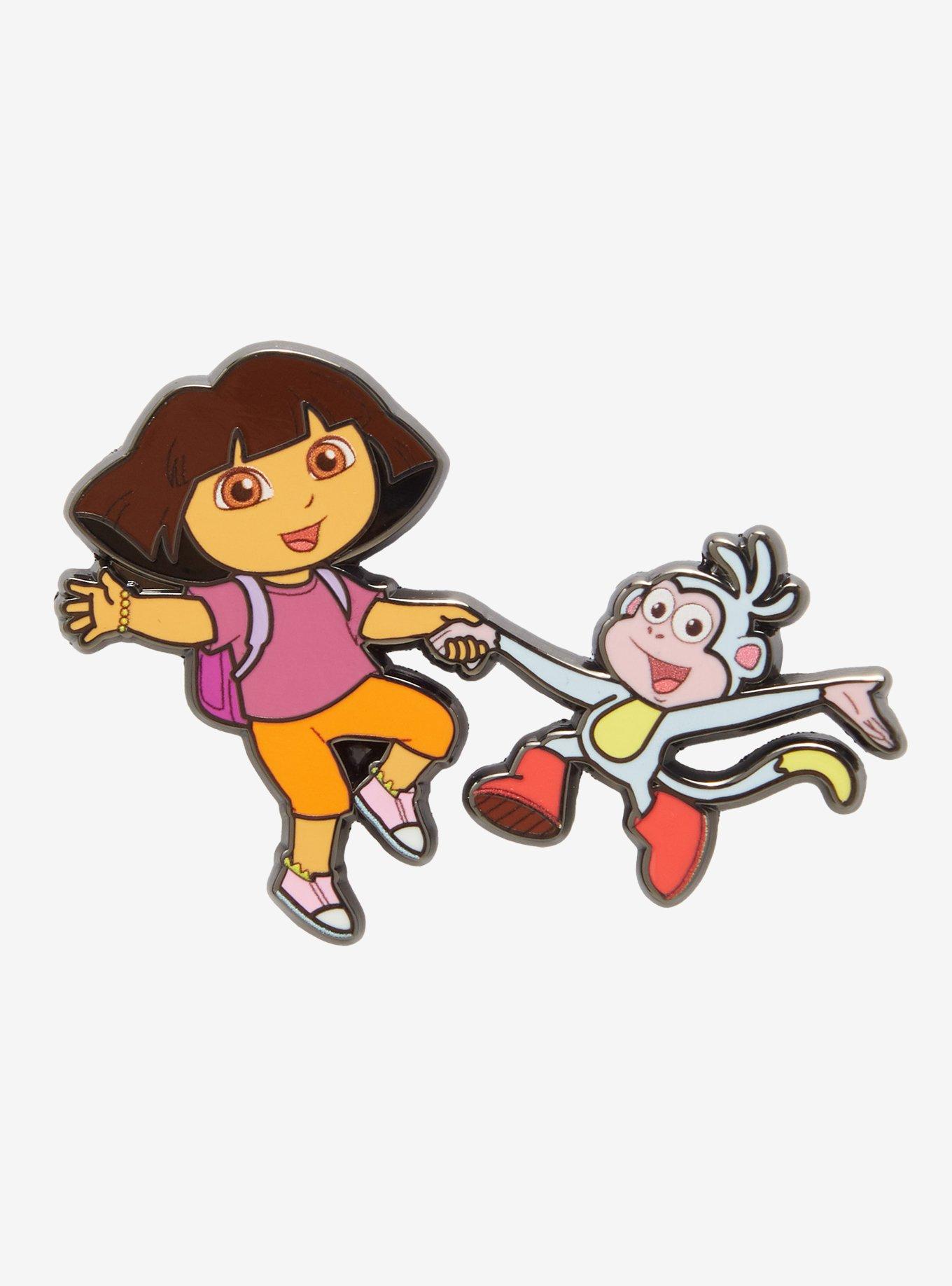 Dora The Explorer Dora & Boots Enamel Pin, , hi-res