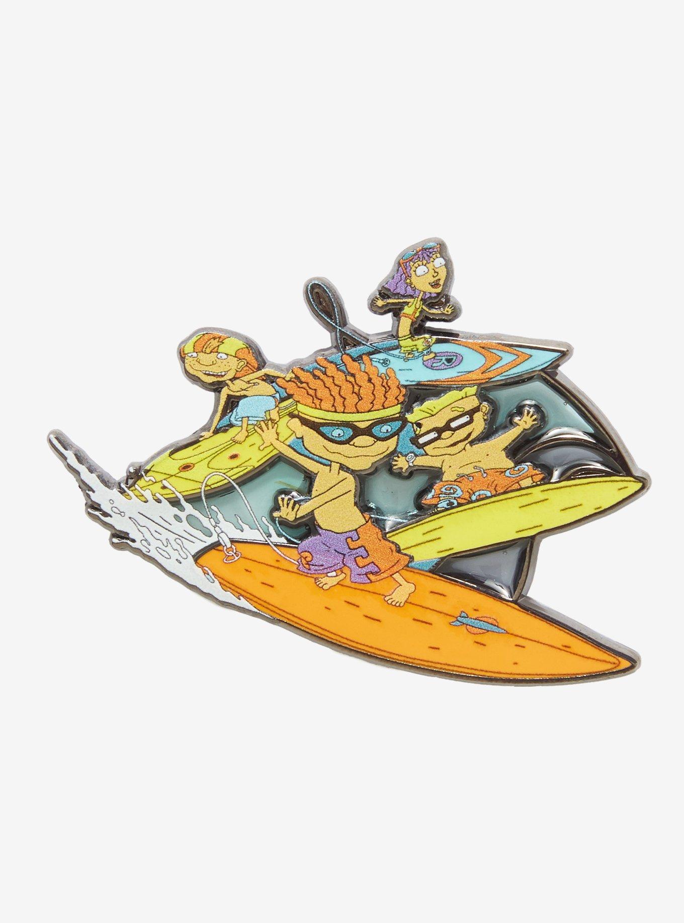 Rocket Power Surfing Enamel Pin, , hi-res