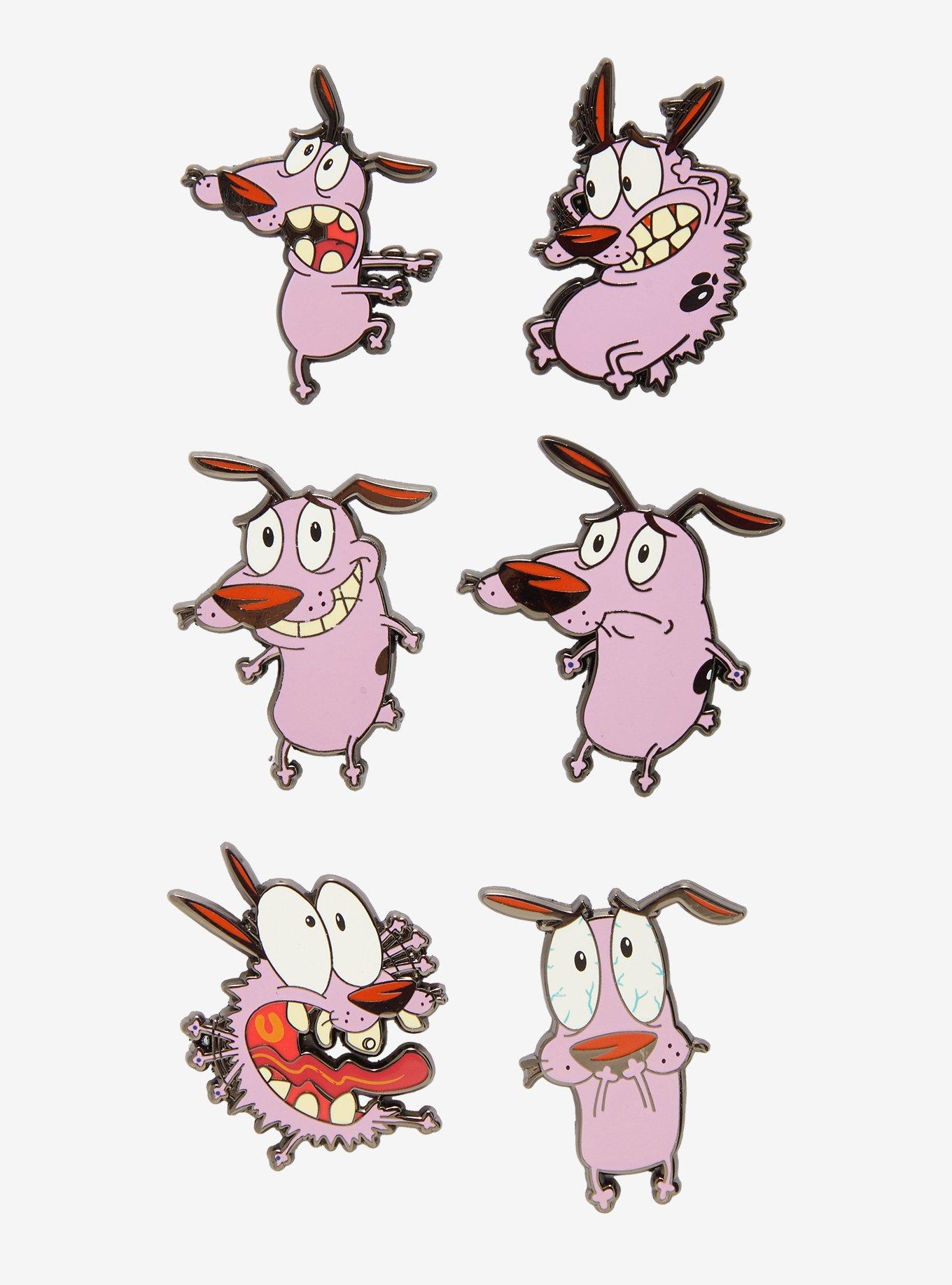 Courage The Cowardly Dog Emotions Blind Box Enamel Pin, , hi-res