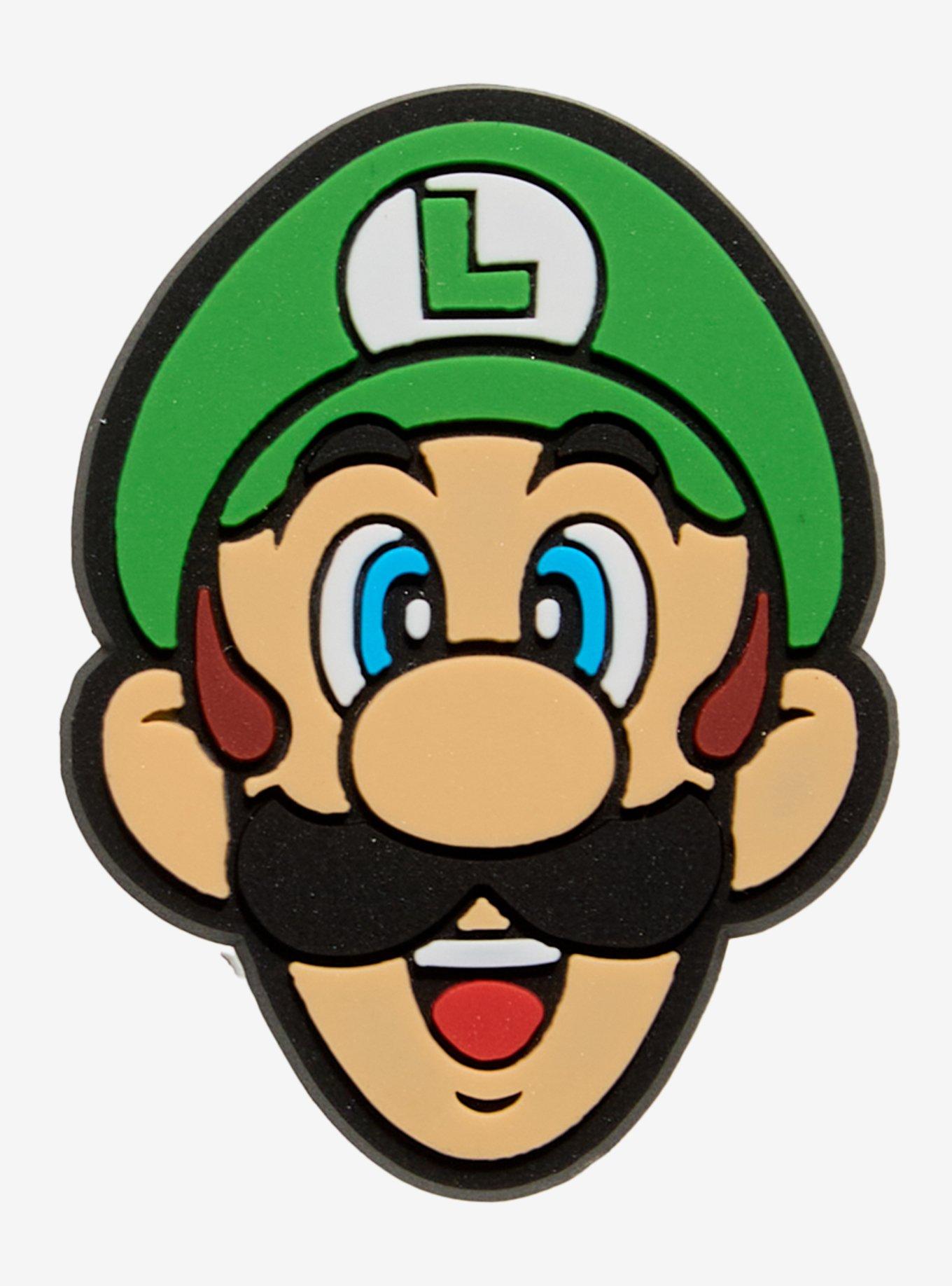 Super Mario Bros. Luigi Head Pin Hot Topic Exclusive, , hi-res