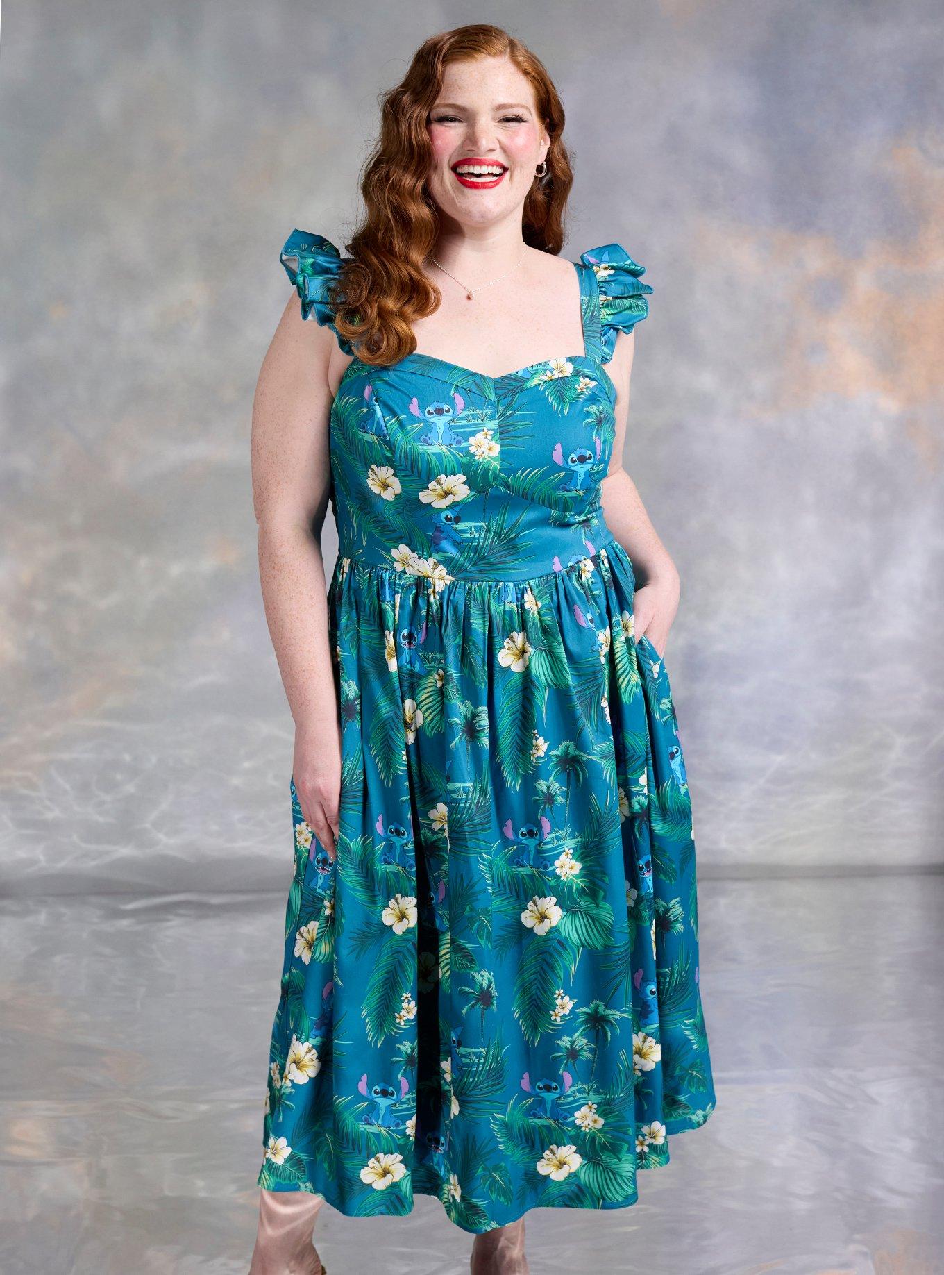 Her Universe Disney Stitch Tropical Dress Her Universe Exclusive, , hi-res