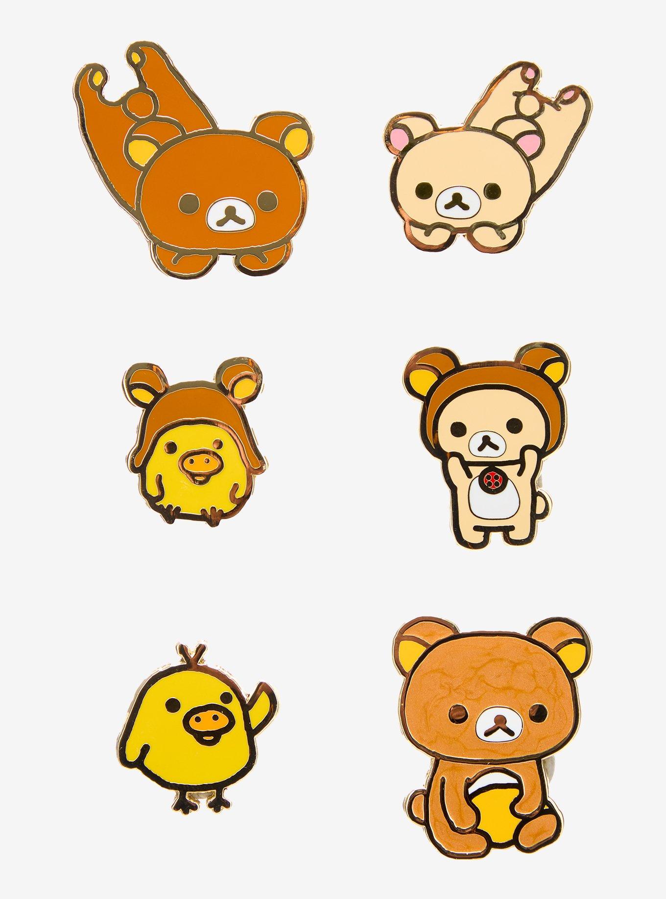 Whatever! Makes You Happy Rilakkuma Friends Blind Box Enamel Pin, , hi-res